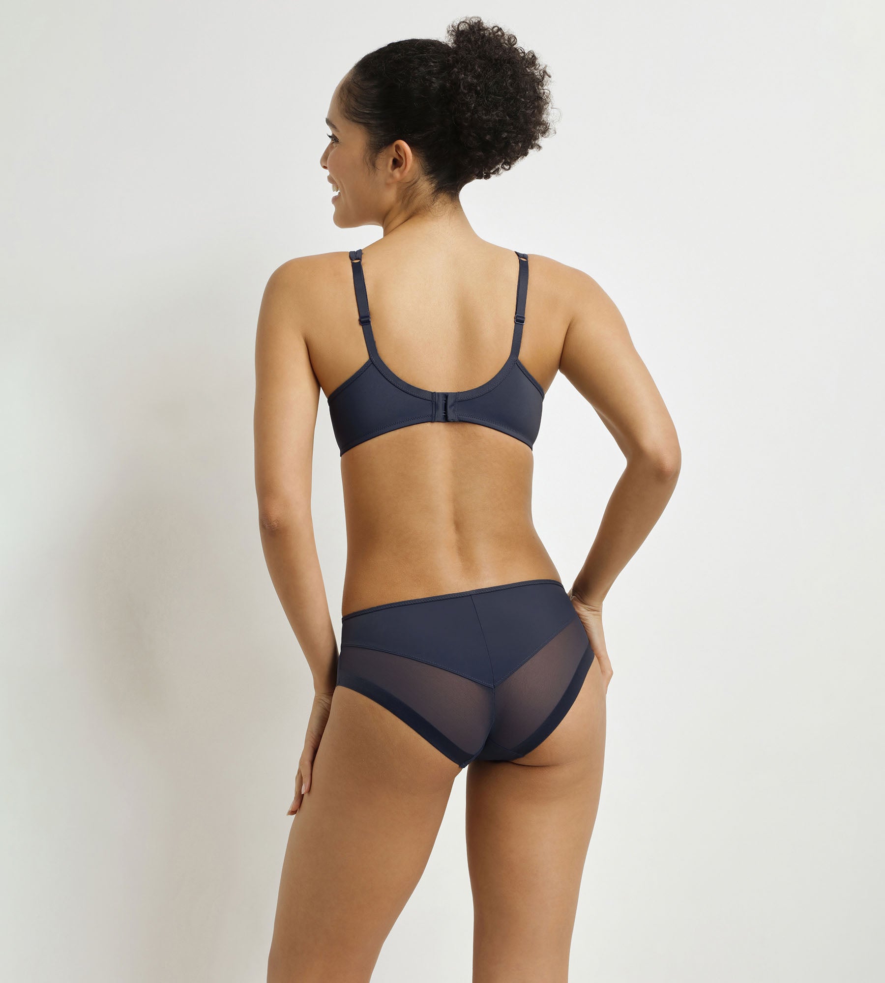 DIM Slip, Damen, halbtransparent Blau Formell Dim Generous