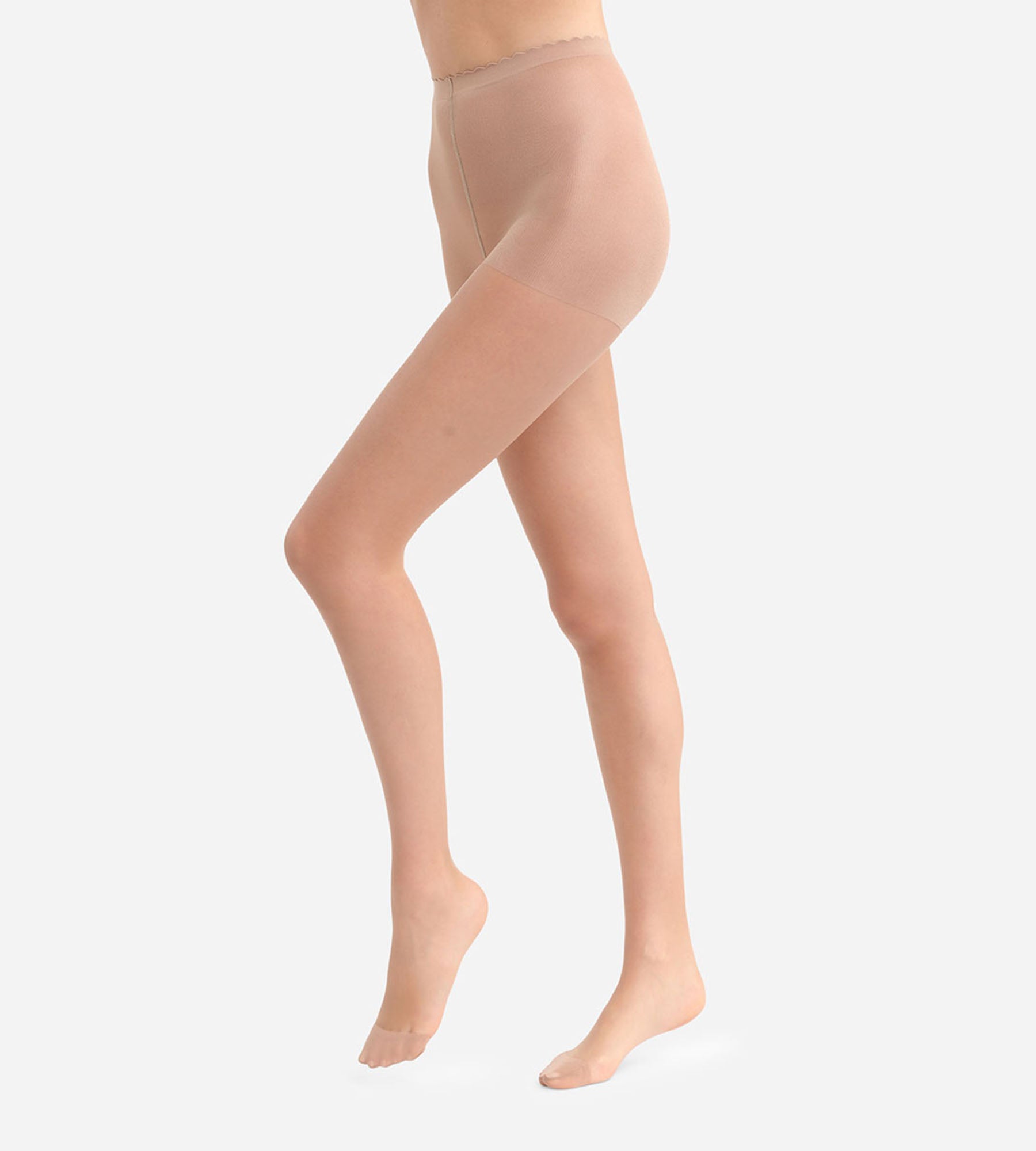 DIM Hellbeige transparente Strumpfhose mit Nude-Effekt 17D - Body Touch
