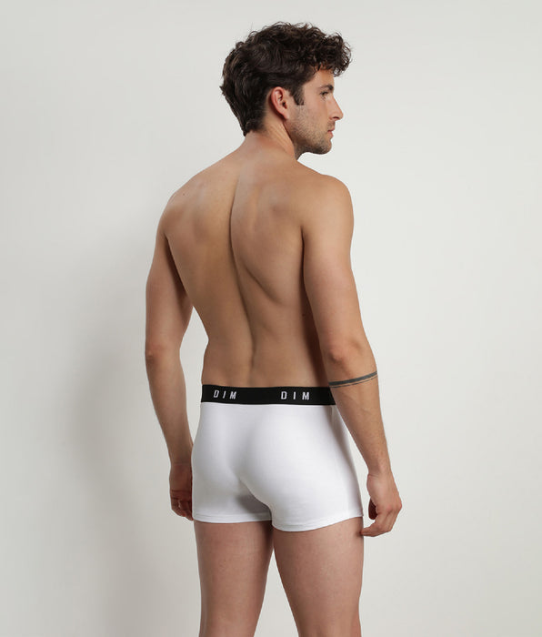 DIM 2er-Pack Boxershorts mit Retrobund schwarz/weiß - DIM Originals