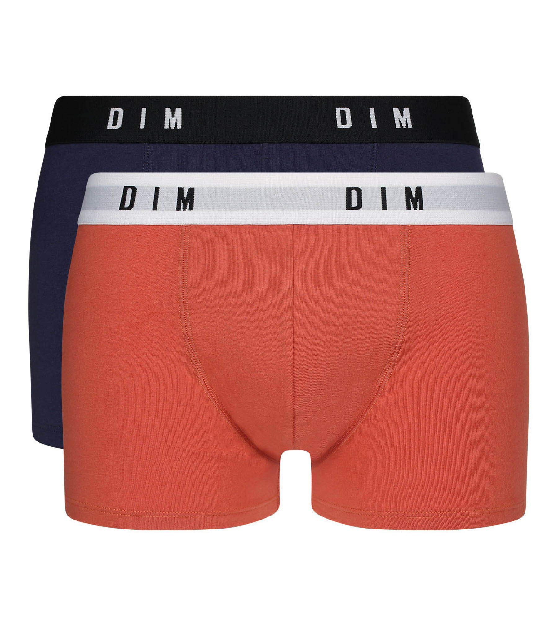 DIM 2er-Pack Boxershorts mit Retrobund blau/rot - DIM Originals