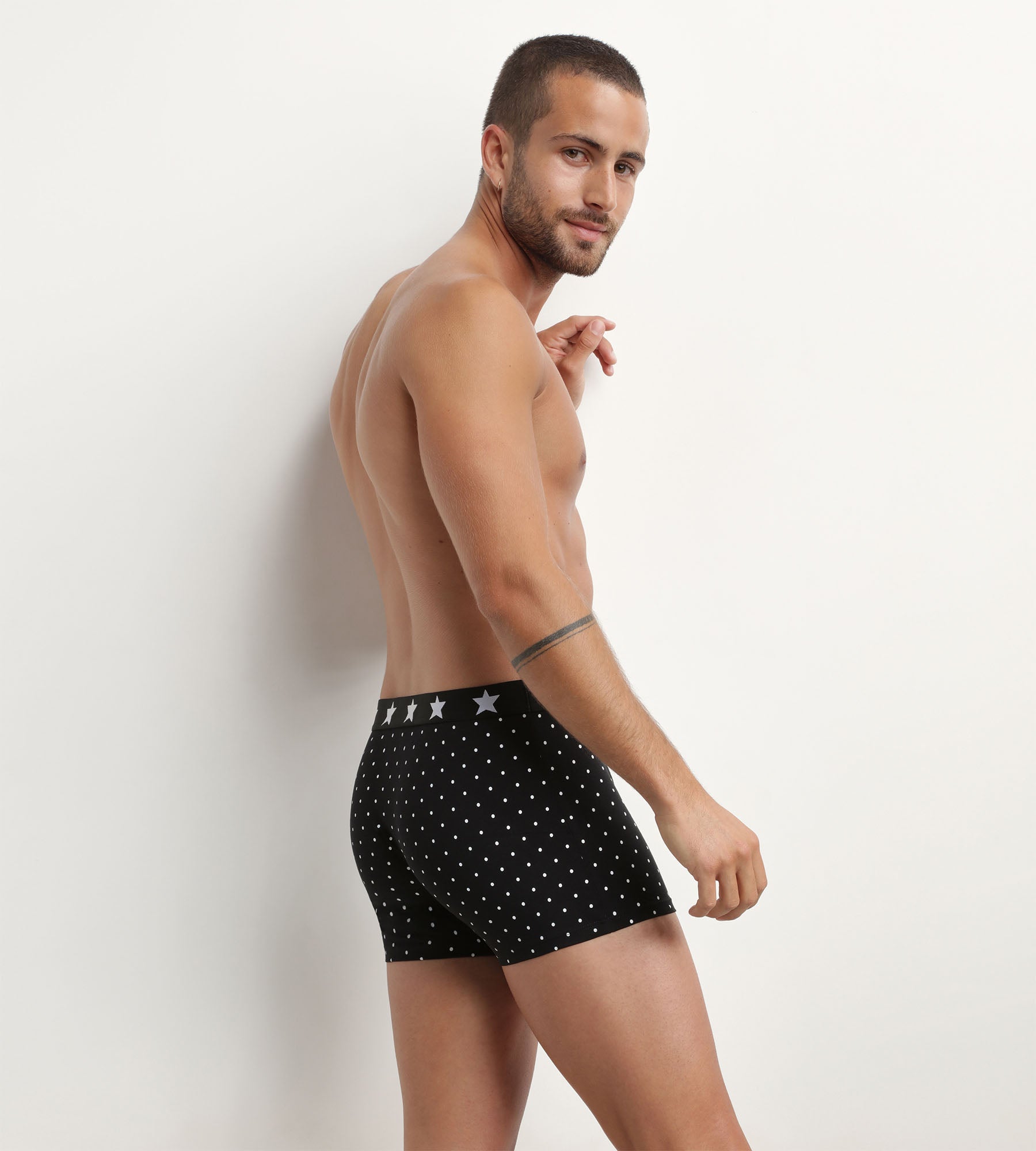 DIM 3er-Pack Boxershorts aus Stretch-Baumwolle mit Punkte-Print - DIM Vibes