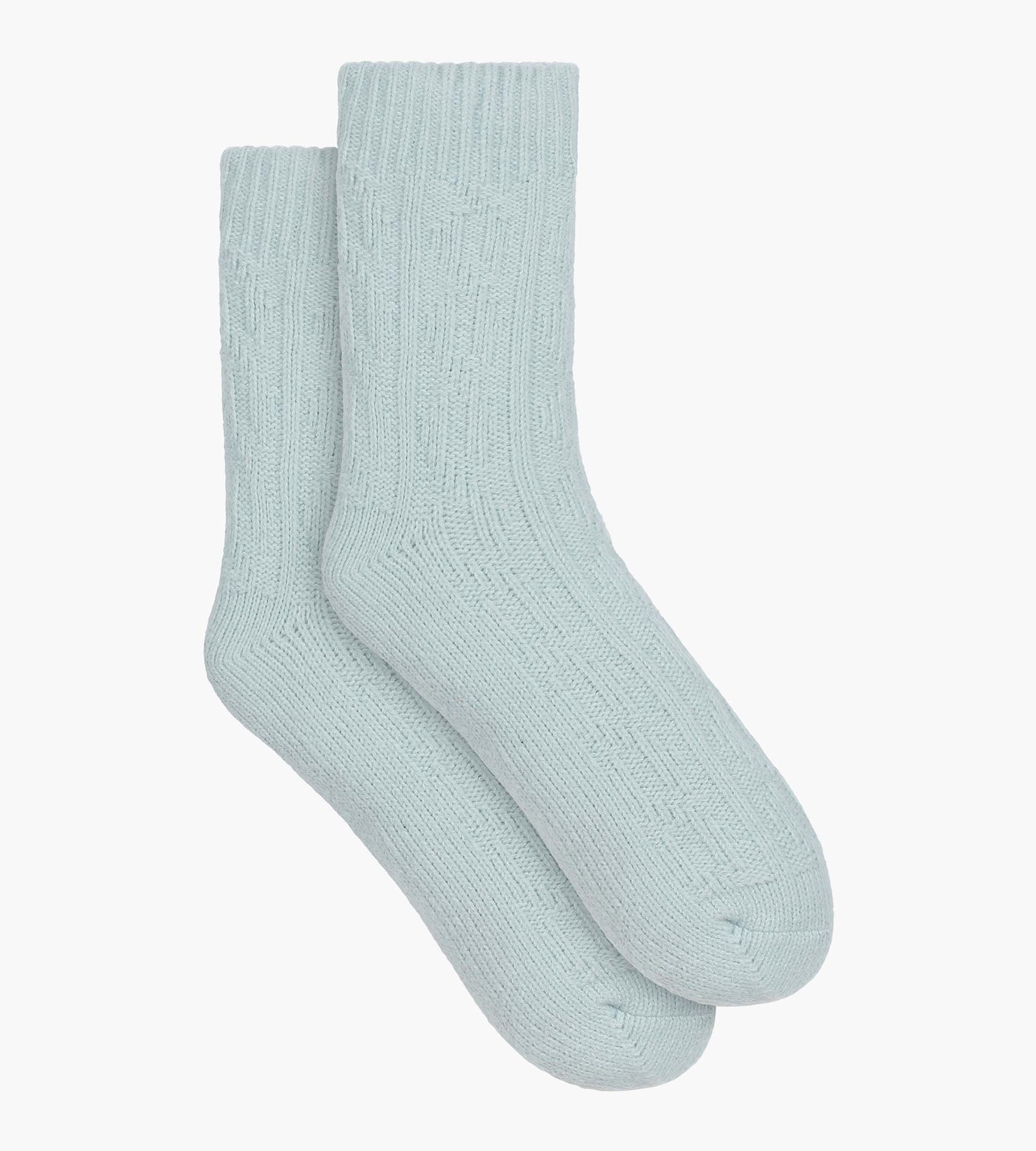 DIM Warme Socke für Frauen Himmelblau Cocoon Fleece