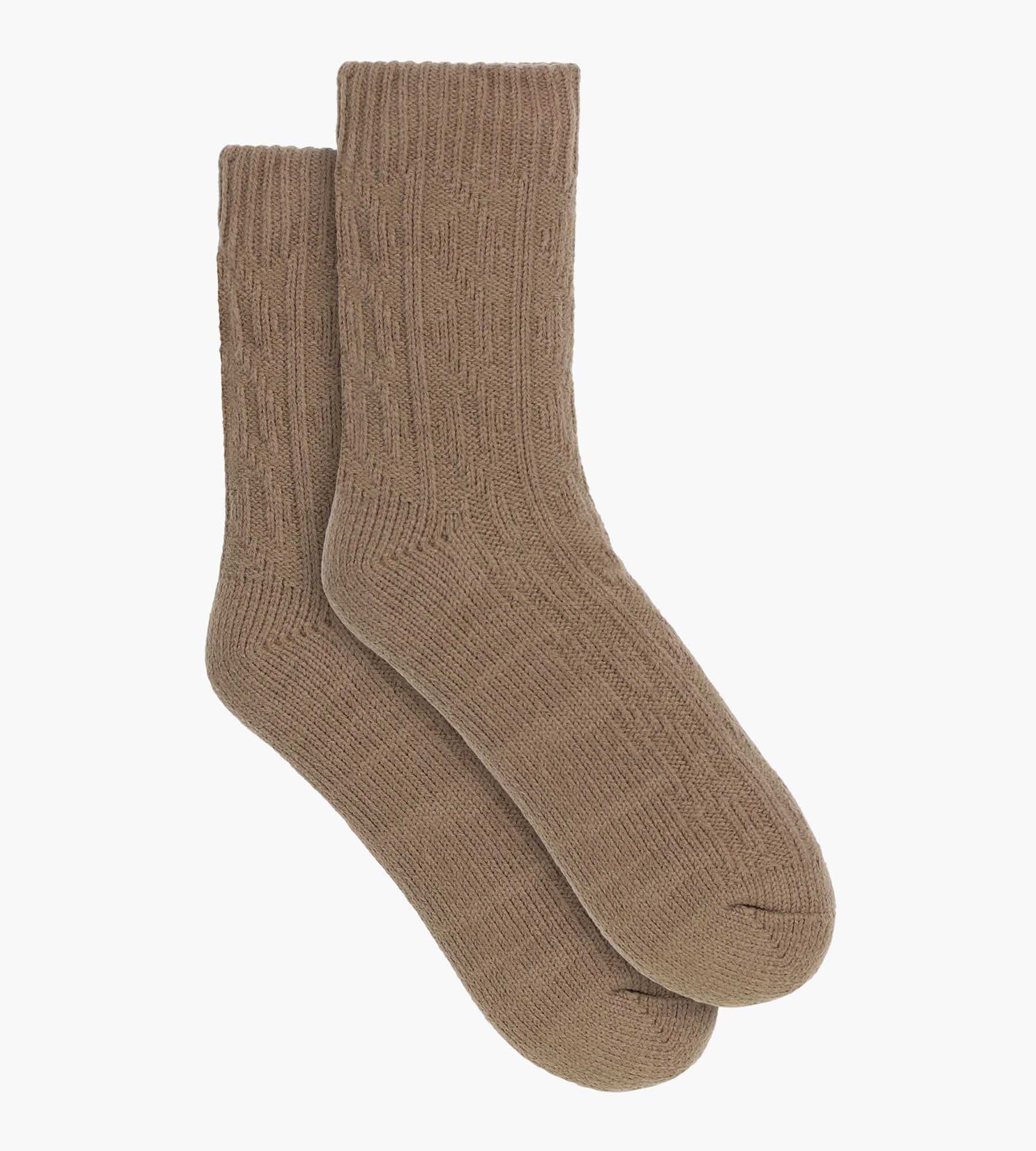 DIM Warme Socke Frau Braun Cocoon Fleece