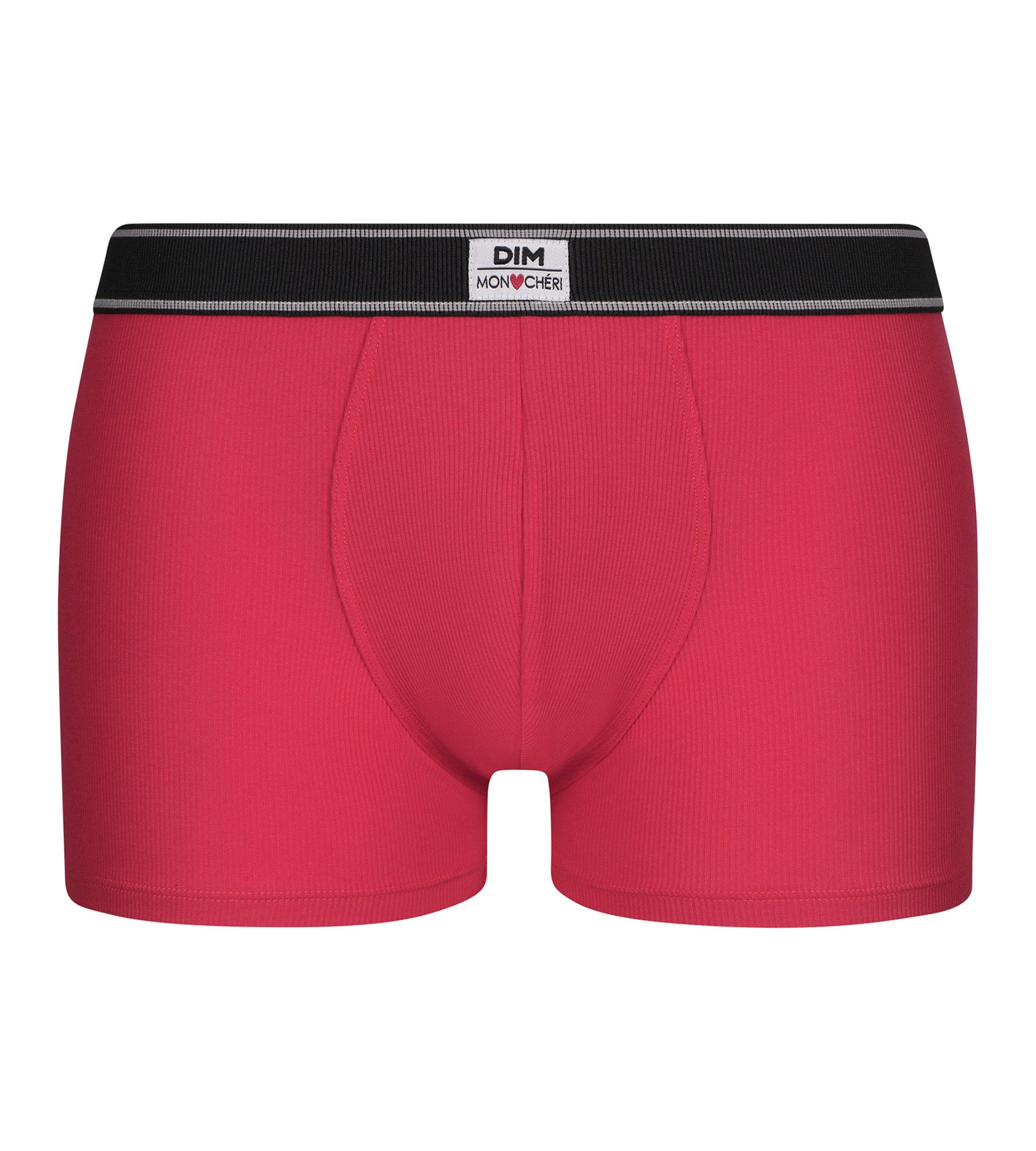 DIM Rote Boxershorts aus gerippter Modal-Baumwolle - DIM Elegant