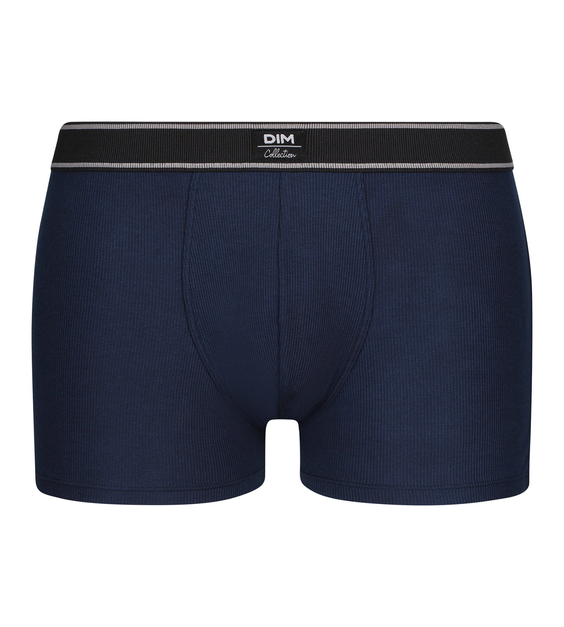 DIM Dunkelblaue Boxershorts aus gerippter Modal-Baumwolle - DIM Elegant