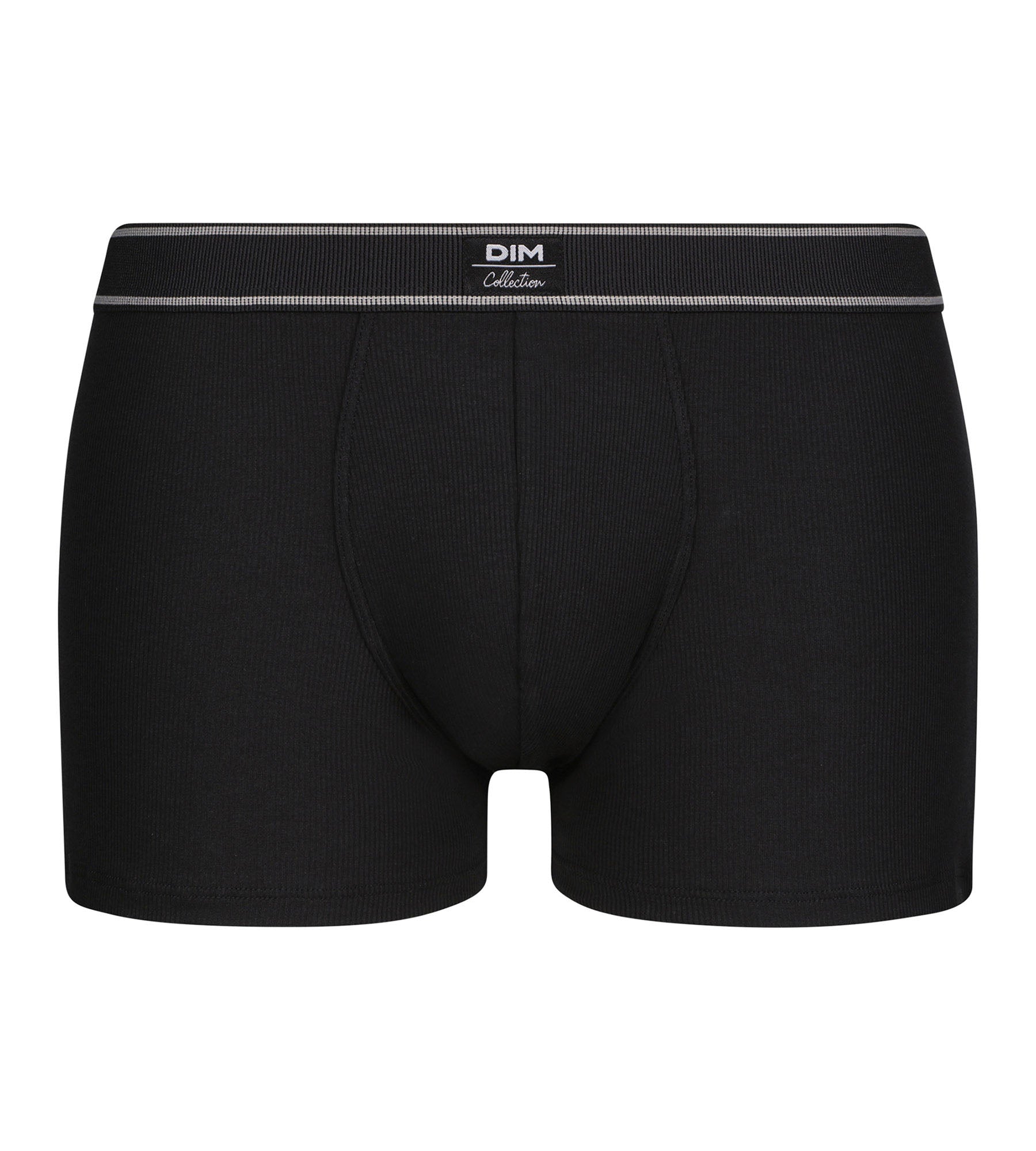 DIM Schwarze Boxershorts aus gerippter Modal-Baumwolle - DIM Elegant