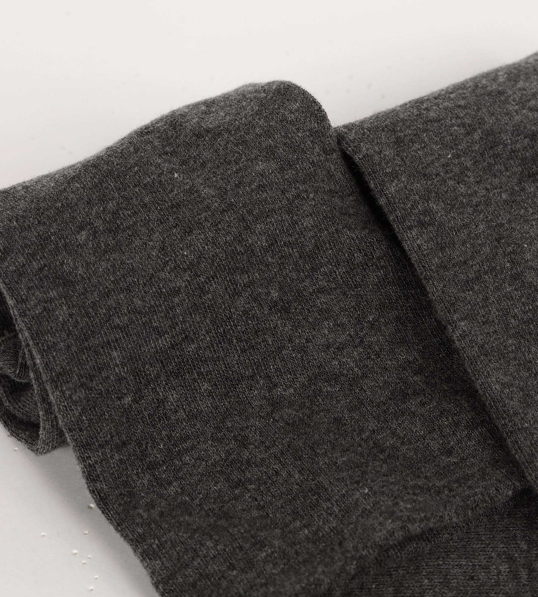 DIM Anthrazit melierte hohe Maxi-Damensocken aus Baumwolle - La Mode