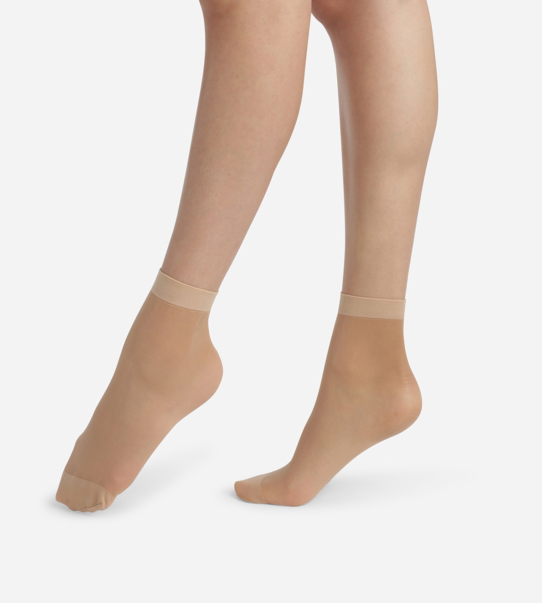 DIM 2er-Pack transparente Socken 20D mit Lycra® in Nude - Ultra Resist