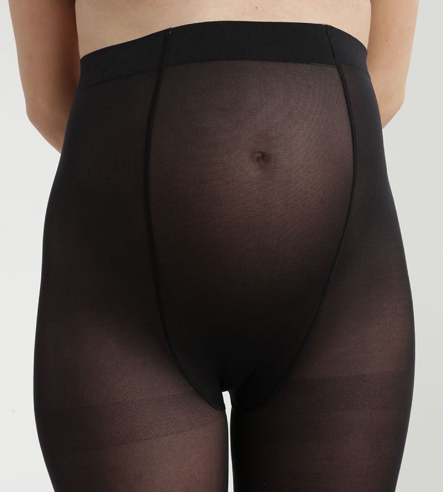 DIM Schwarze blickdichte Schwangerschaftsstrumpfhose 50D - DIM Style Mama