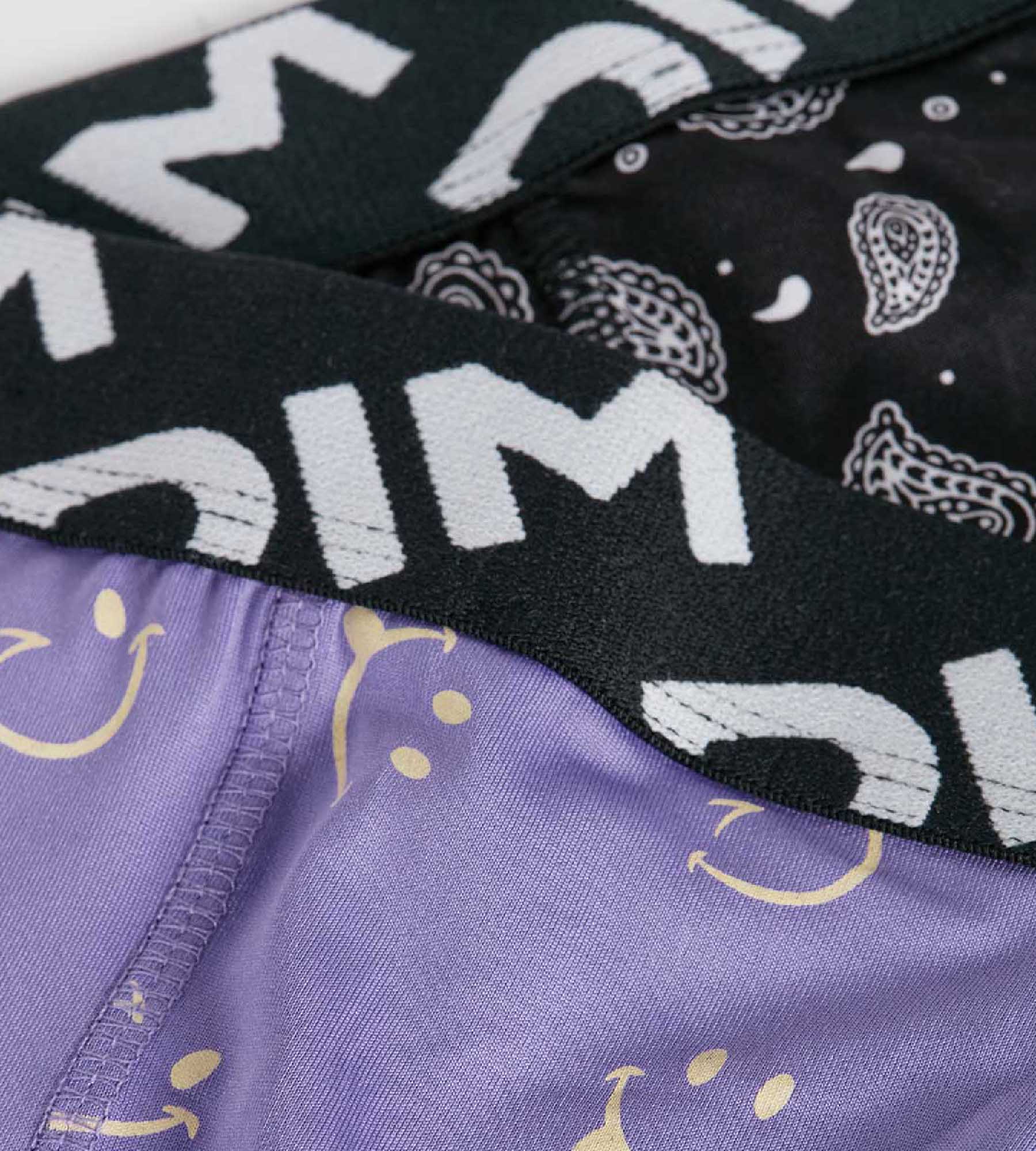 DIM 2er-Pack Jungen-Boxershorts aus recycelter Mikrofaser mit Smiley-Motiv - DIM Micro