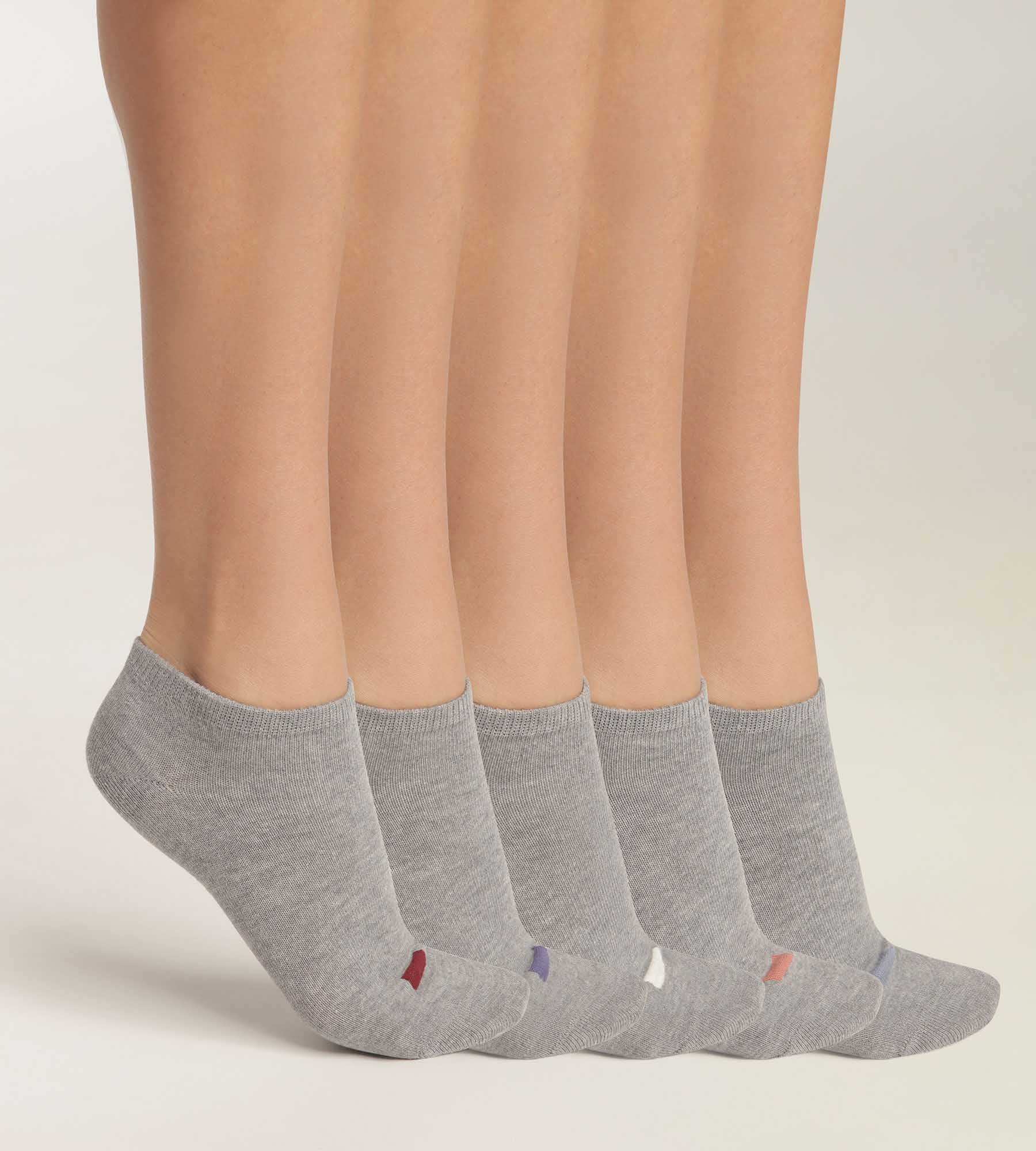 DIM 5er-Pack Socken aus hellgrauer Baumwolle – EcoDIM