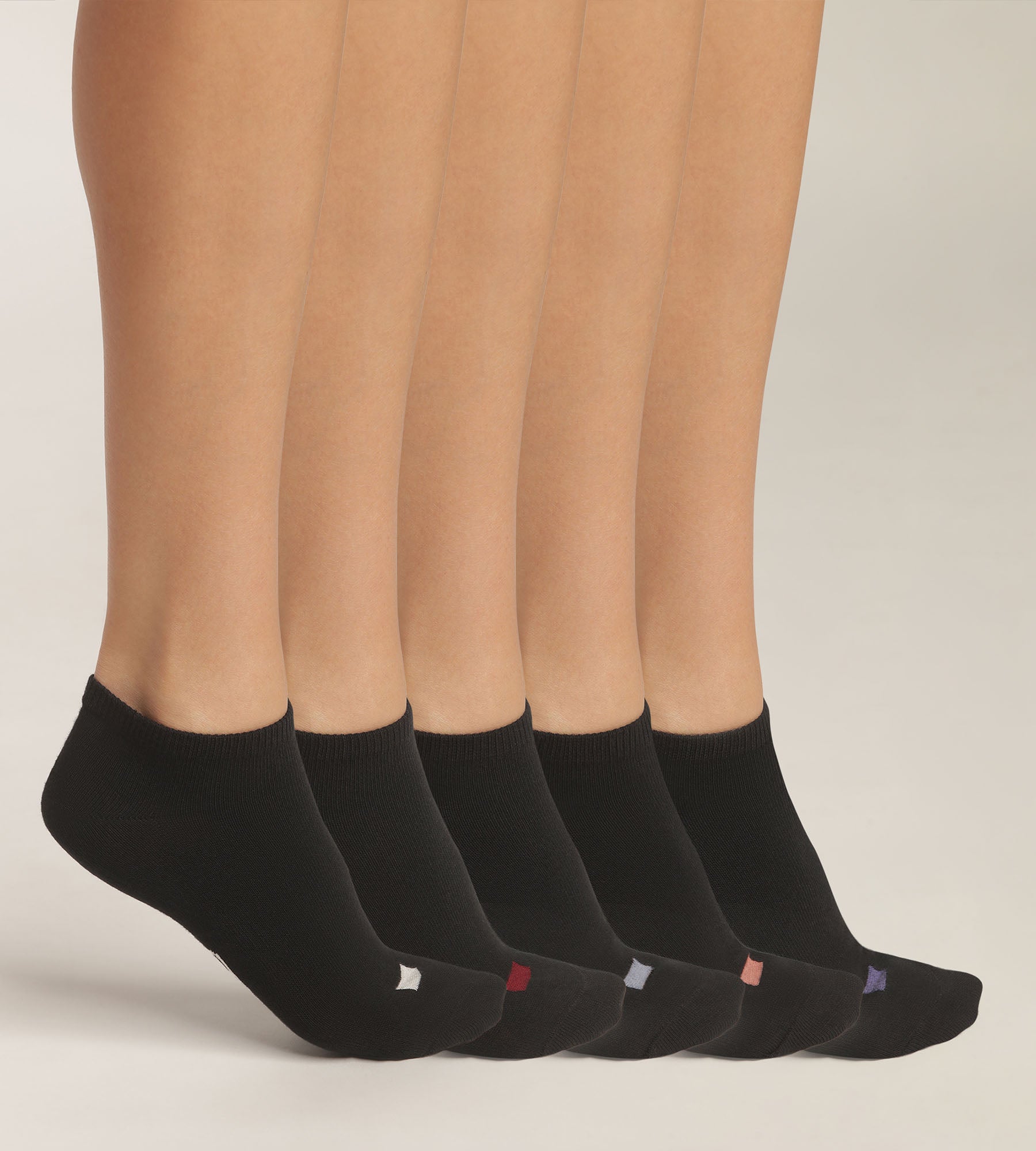 DIM 5er-Pack Socken aus schwarzer Baumwolle – EcoDIM
