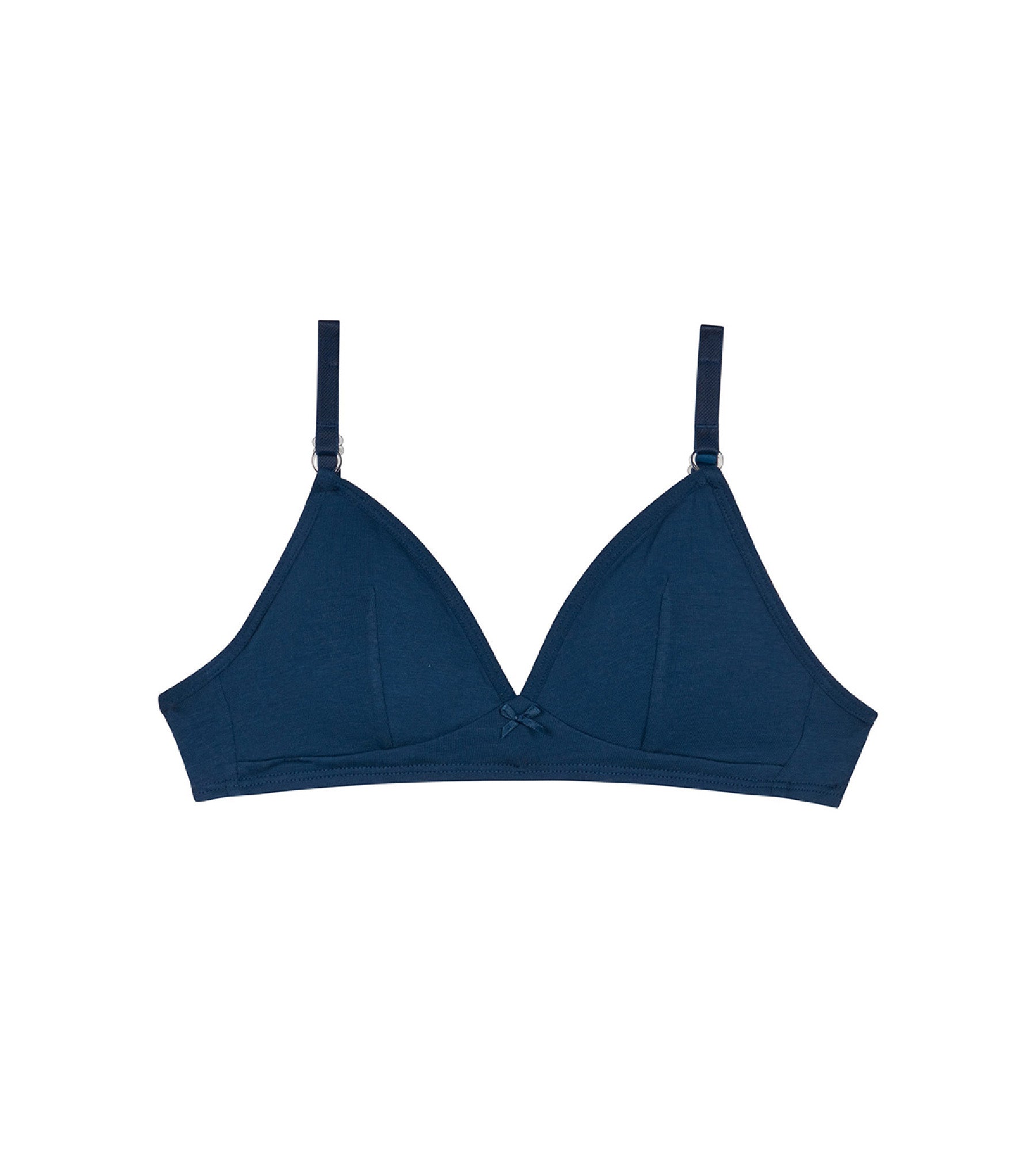 DIM Marineblauer bügelloser Mädchen-BH aus Bio-Baumwolle - DIM Skin Care