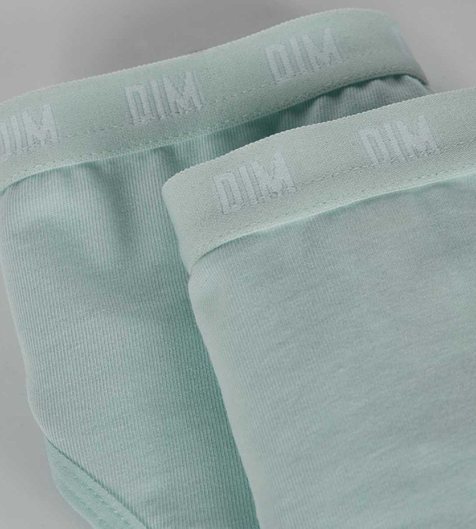 DIM 2er-Pack pastellblaue Mädchenslips aus Bio-Baumwolle - DIM Skin Care