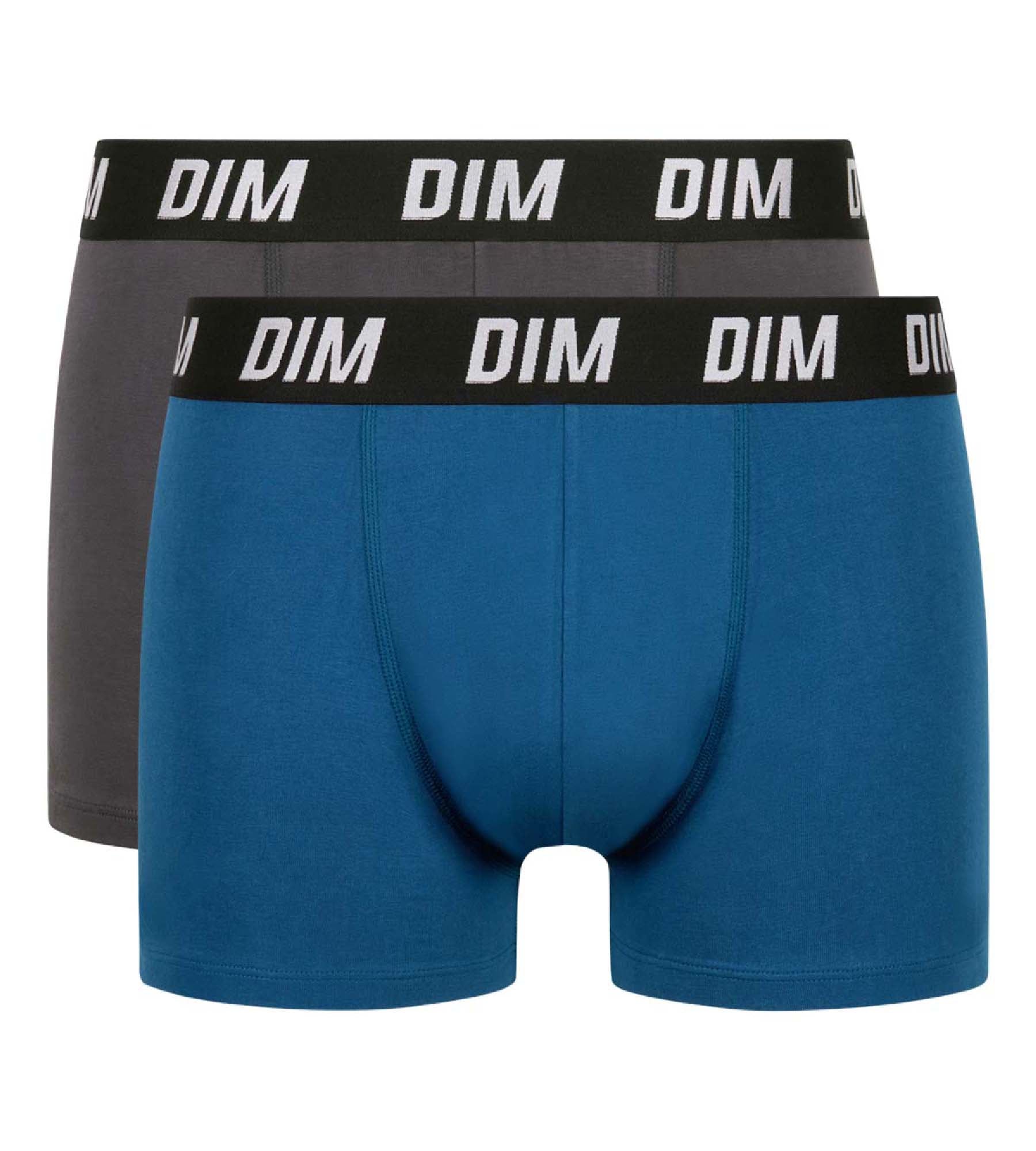 DIM 2er-Pack blau/graue Boxershorts mit Wärmeregulierung - Regul'Activ
