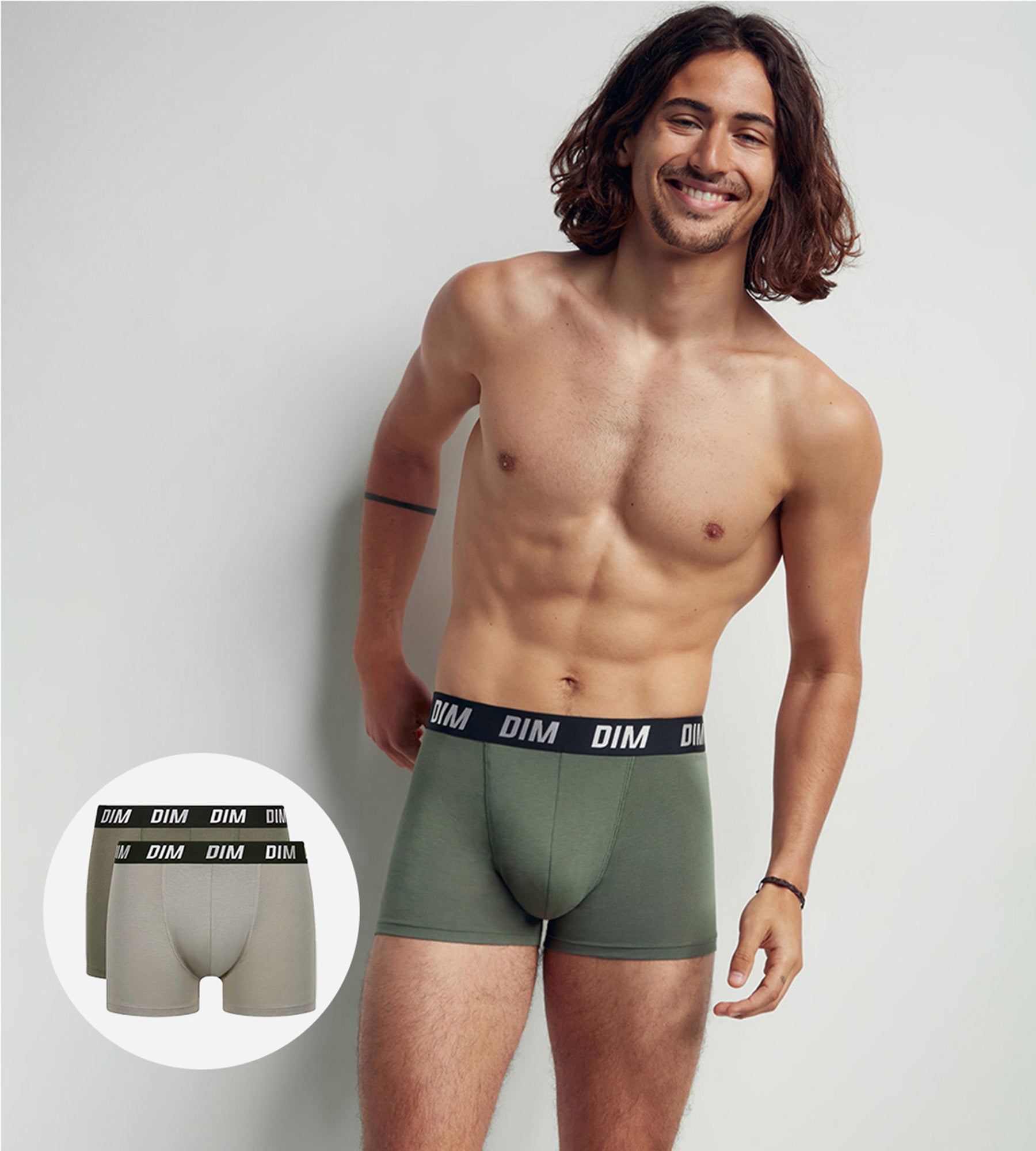 DIM 2er-Pack grüne Boxershorts mit Wärmeregulierung - Regul'Activ