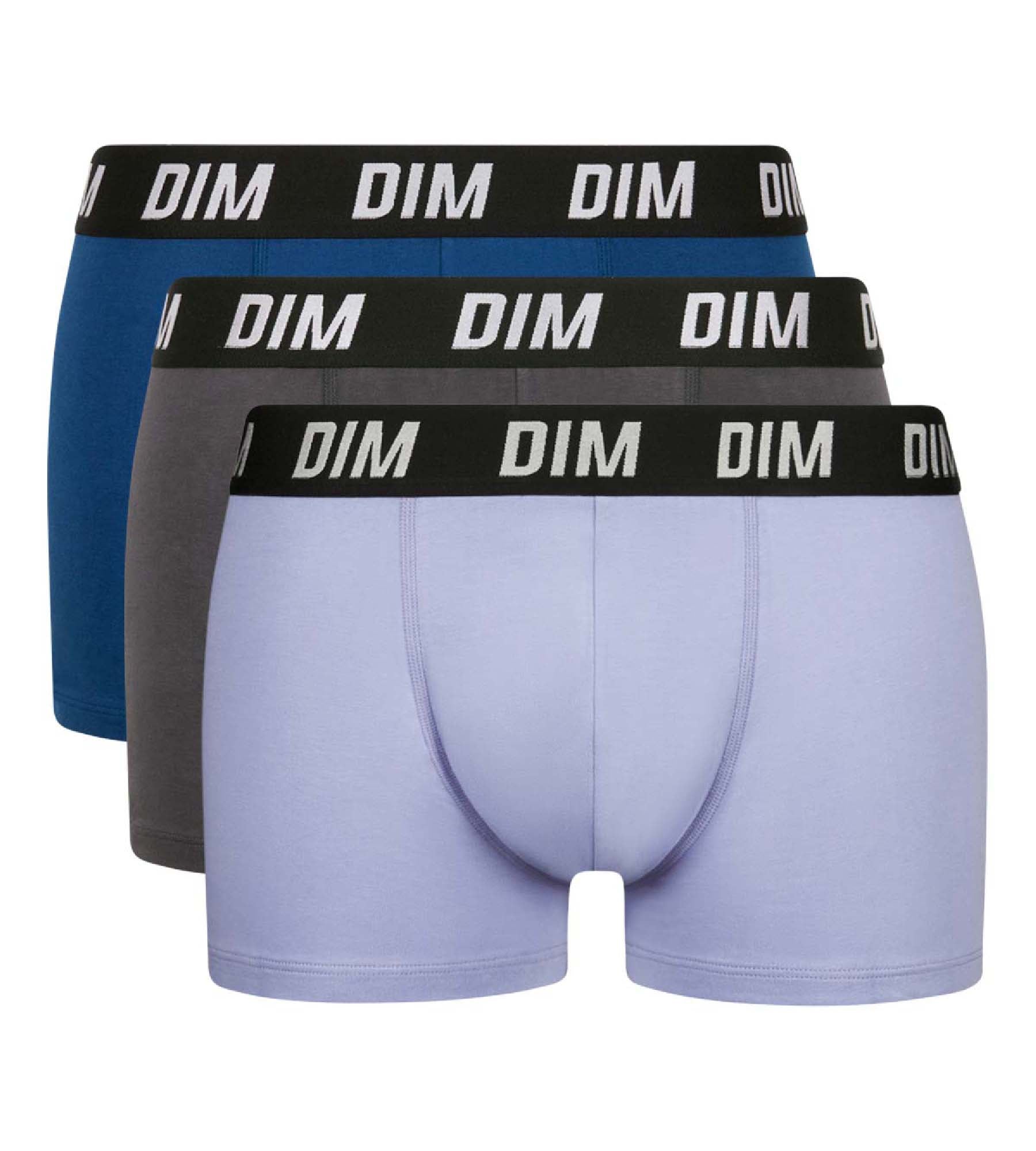 DIM 3er-Pack blau/graue Boxershorts mit Wärmeregulierung - Regul'Activ