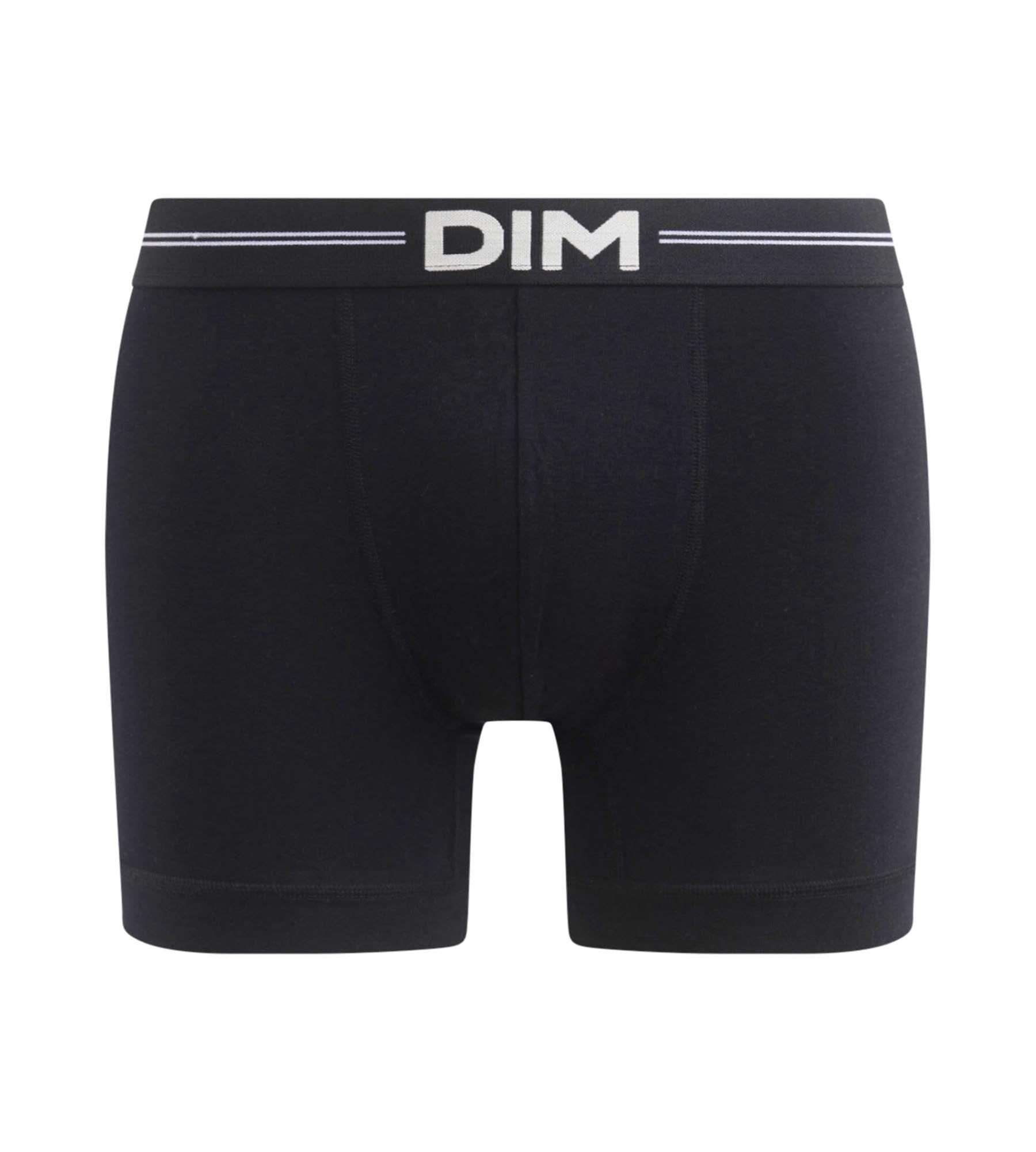 DIM Schwarze Boxershorts aus Mikrofaser - Icons Essentiel