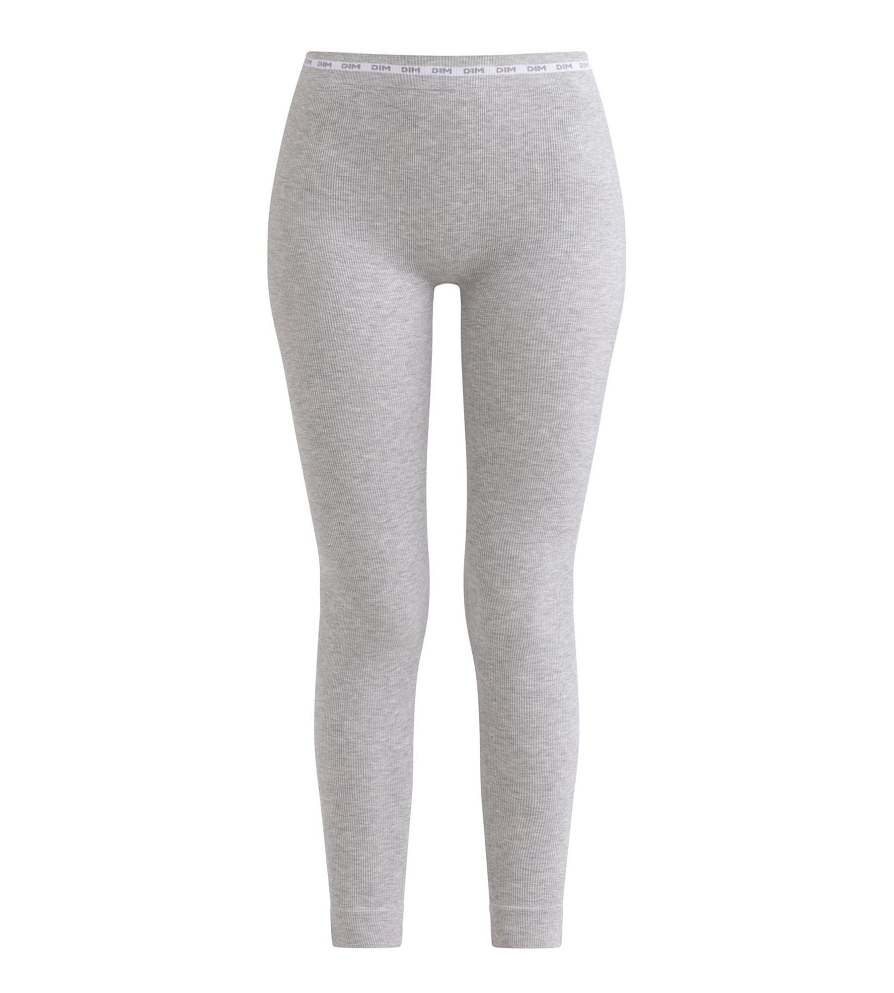 DIM Leggings für Frauen aus geripptem Stoff Grau meliert Dim Icons