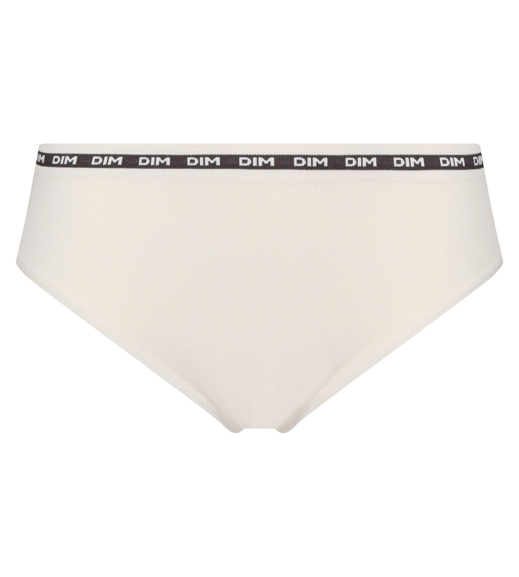 DIM Hellbeiger Slip aus gerippter Mikrofaser - Icons Seamless