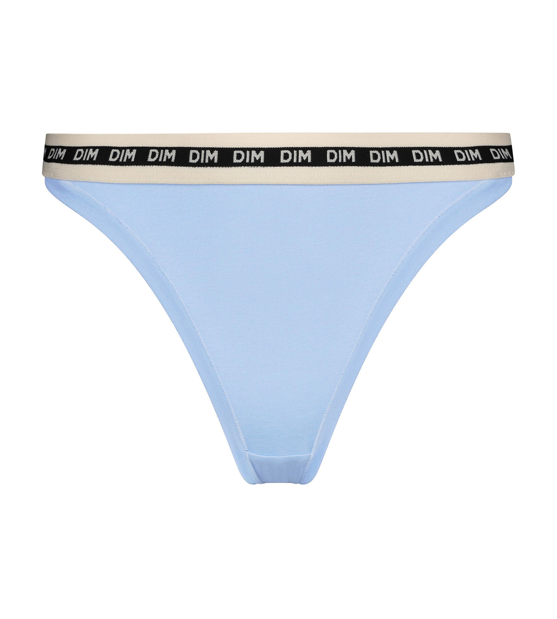 DIM Azurblauer Tanga aus Mikrofaser - Icons Essentiel