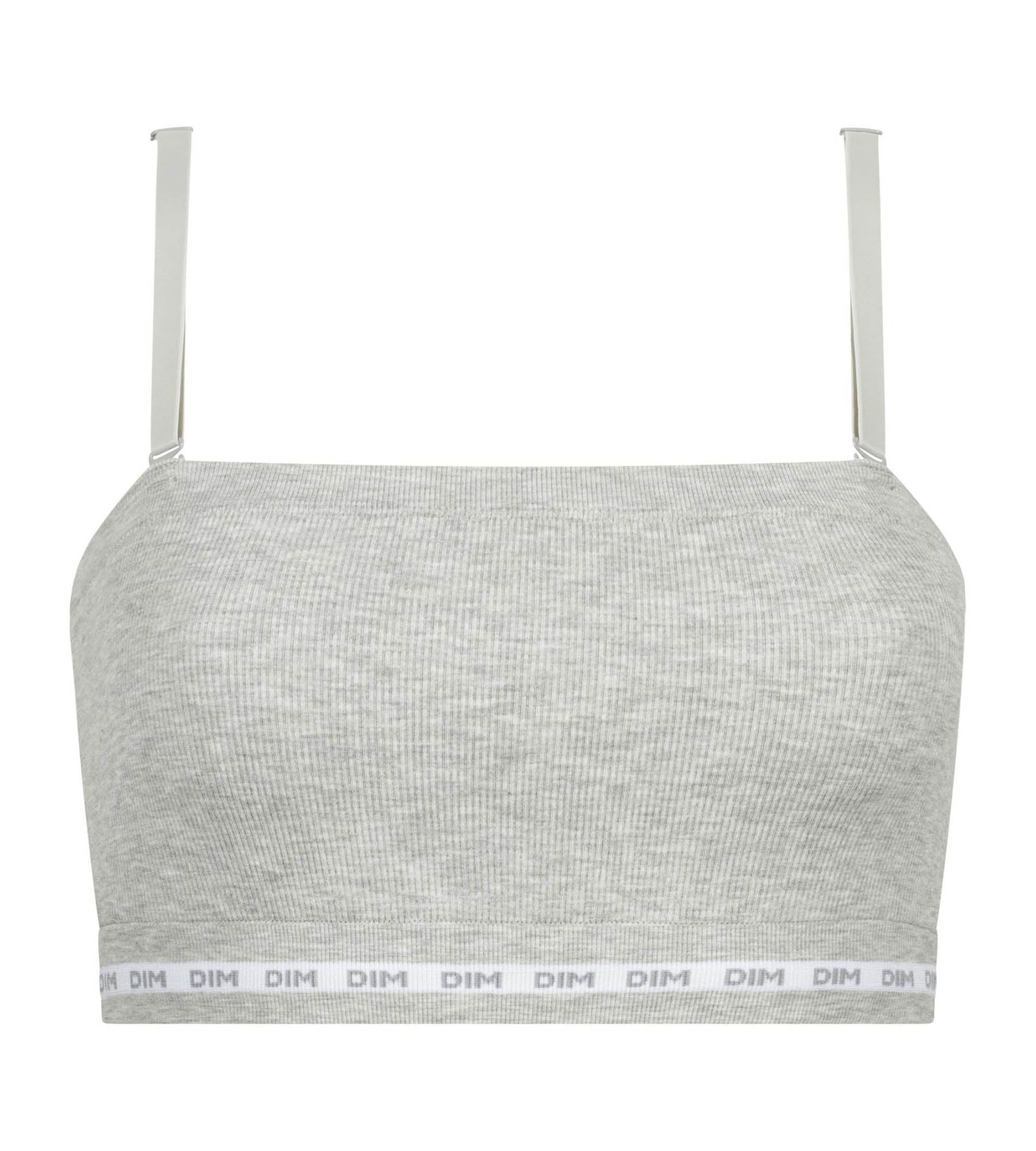 DIM Gerippter Damen-BH Grau meliert Dim Icons