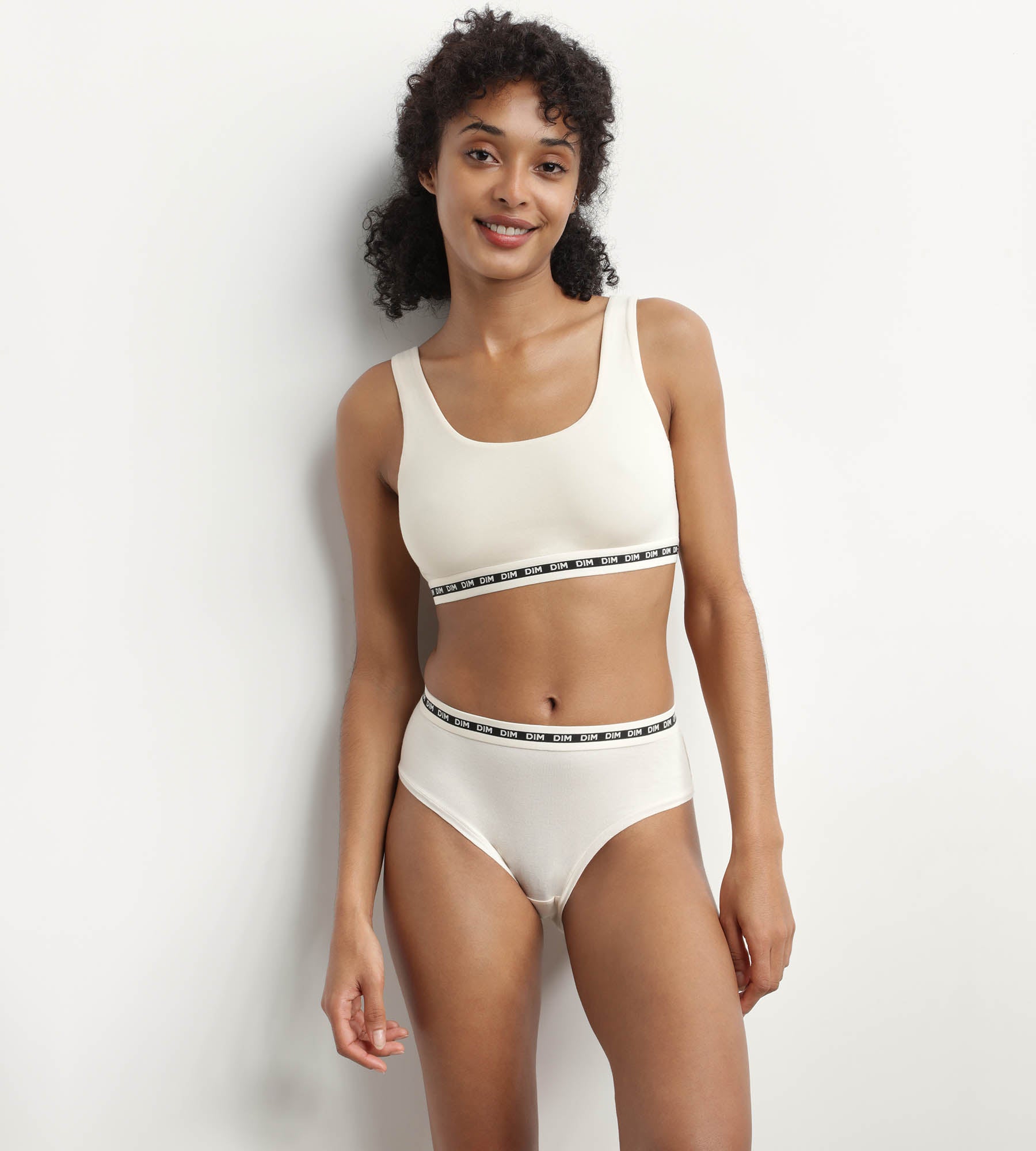 DIM Hellbeiges Bustier aus Mikrofaser - Icons Essentiel