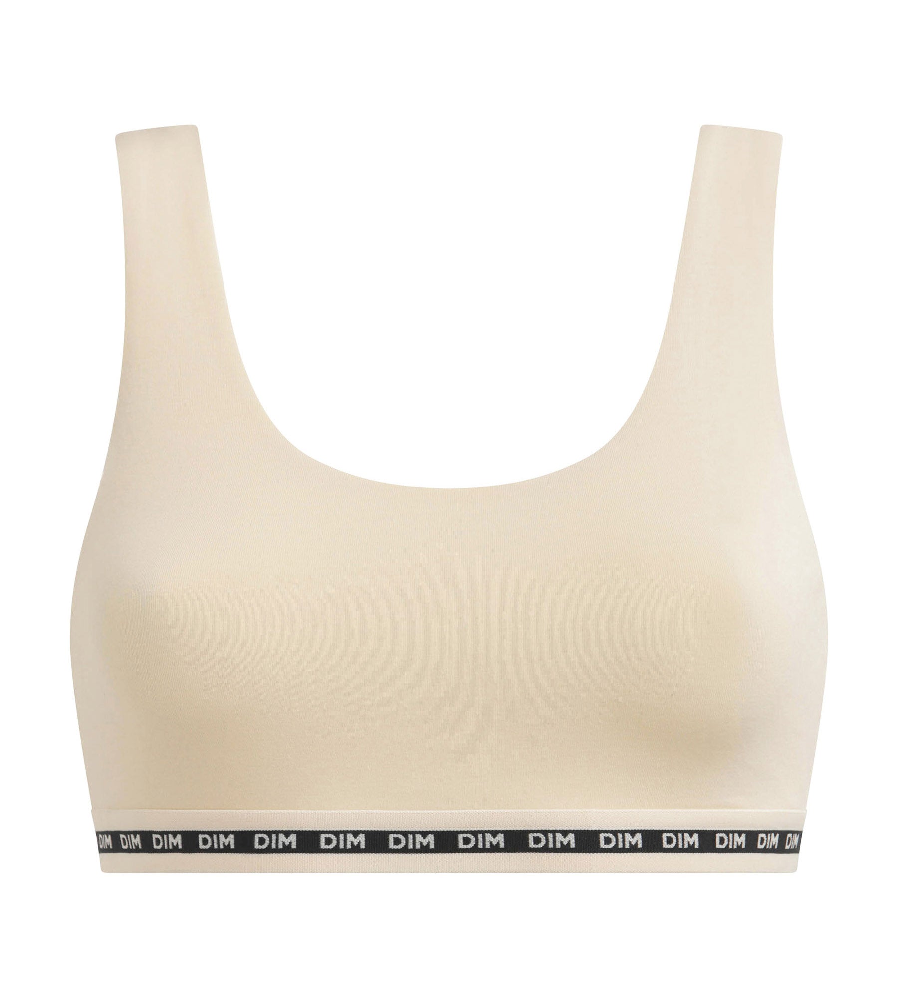 DIM Hellbeiges Bustier aus Mikrofaser - Icons Essentiel