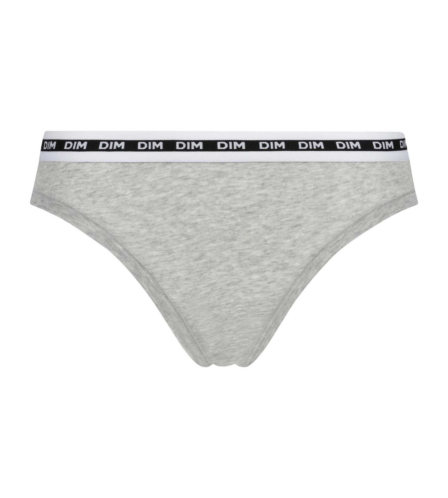 DIM Panty für Frauen Grau meliert schmaler Gürtel Dim Icons