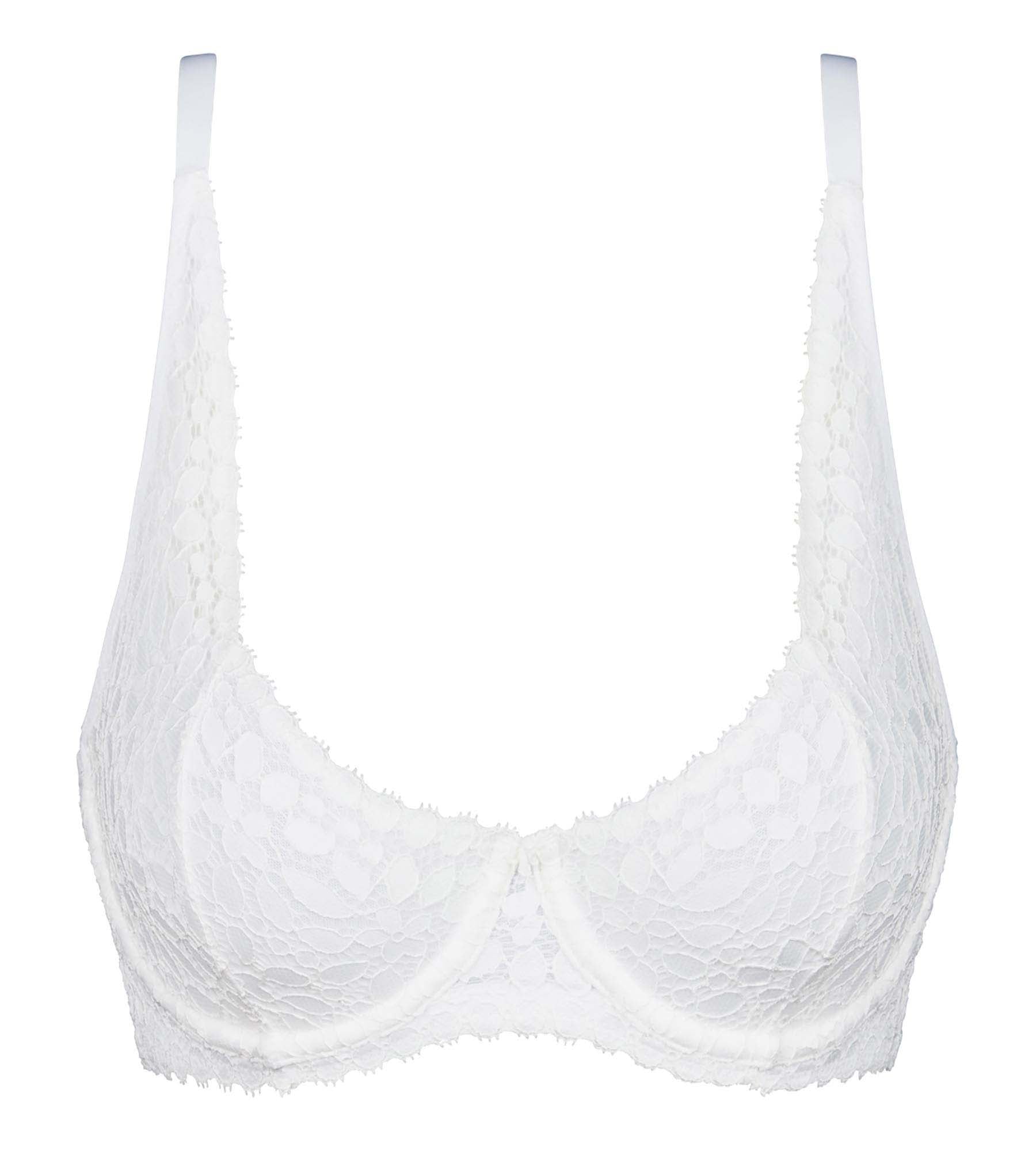 DIM Weißer Bügel-BH aus floraler Spitze - Daily Dentelle