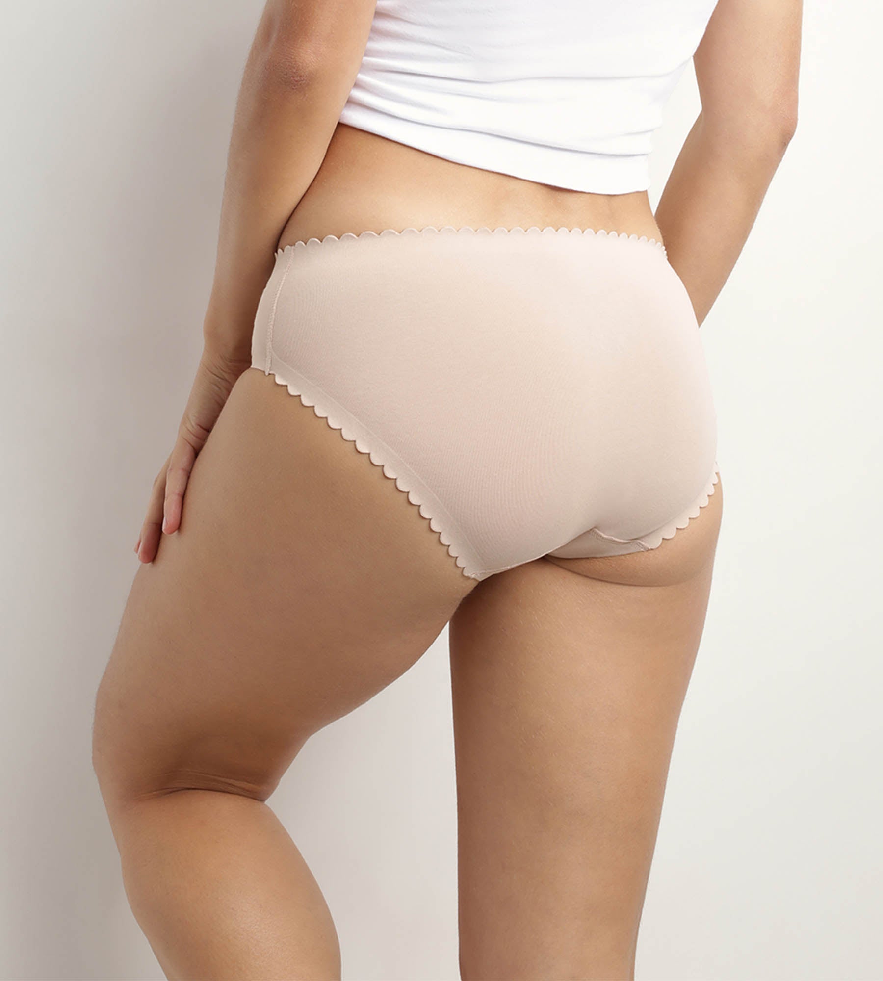 DIM 2er-Pack Slips aus Stretch-Baumwolle schwarz/nude - Body Touch Easy