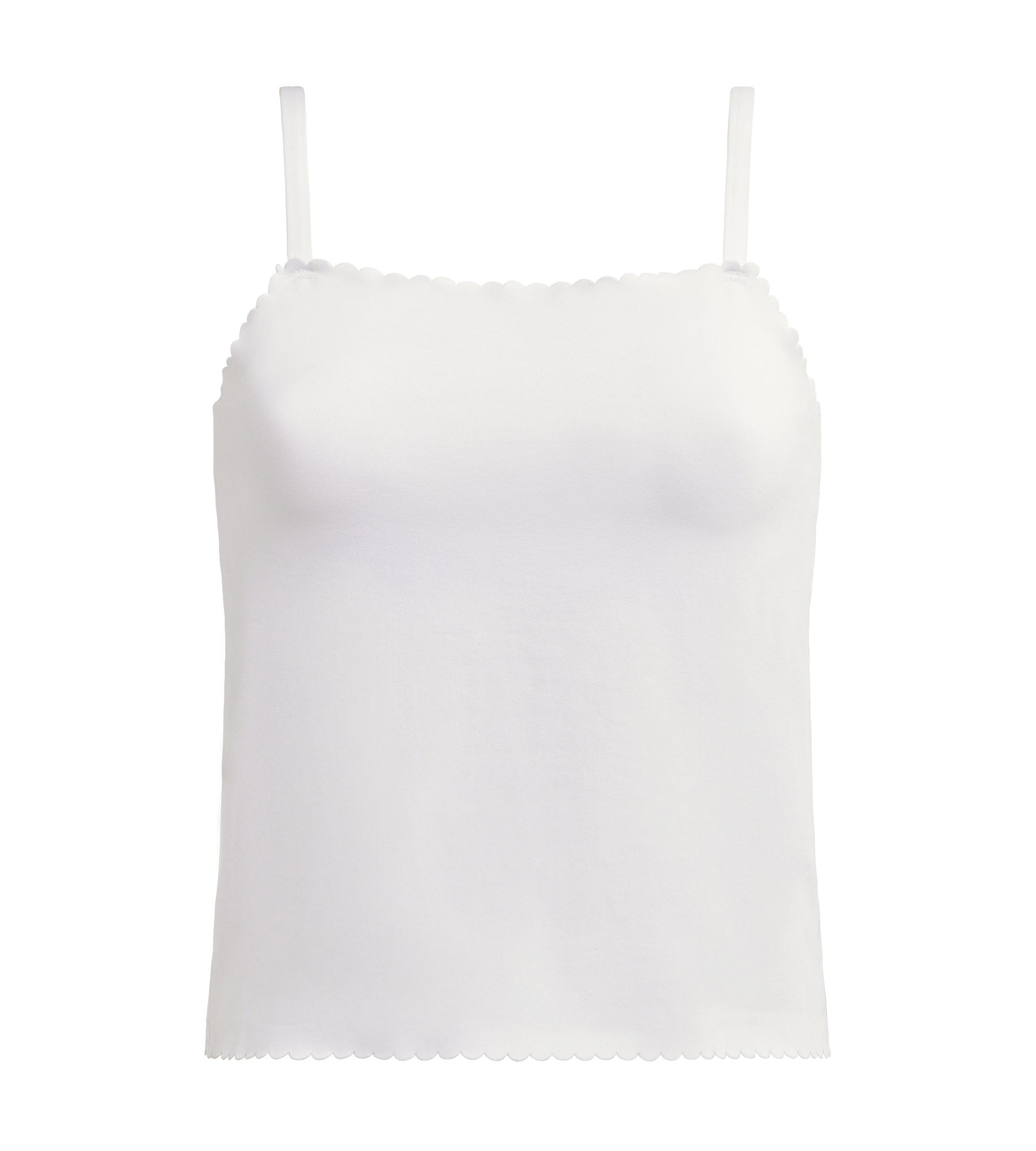 DIM Weißes Top aus Stretch-Baumwolle - Body Touch Easy