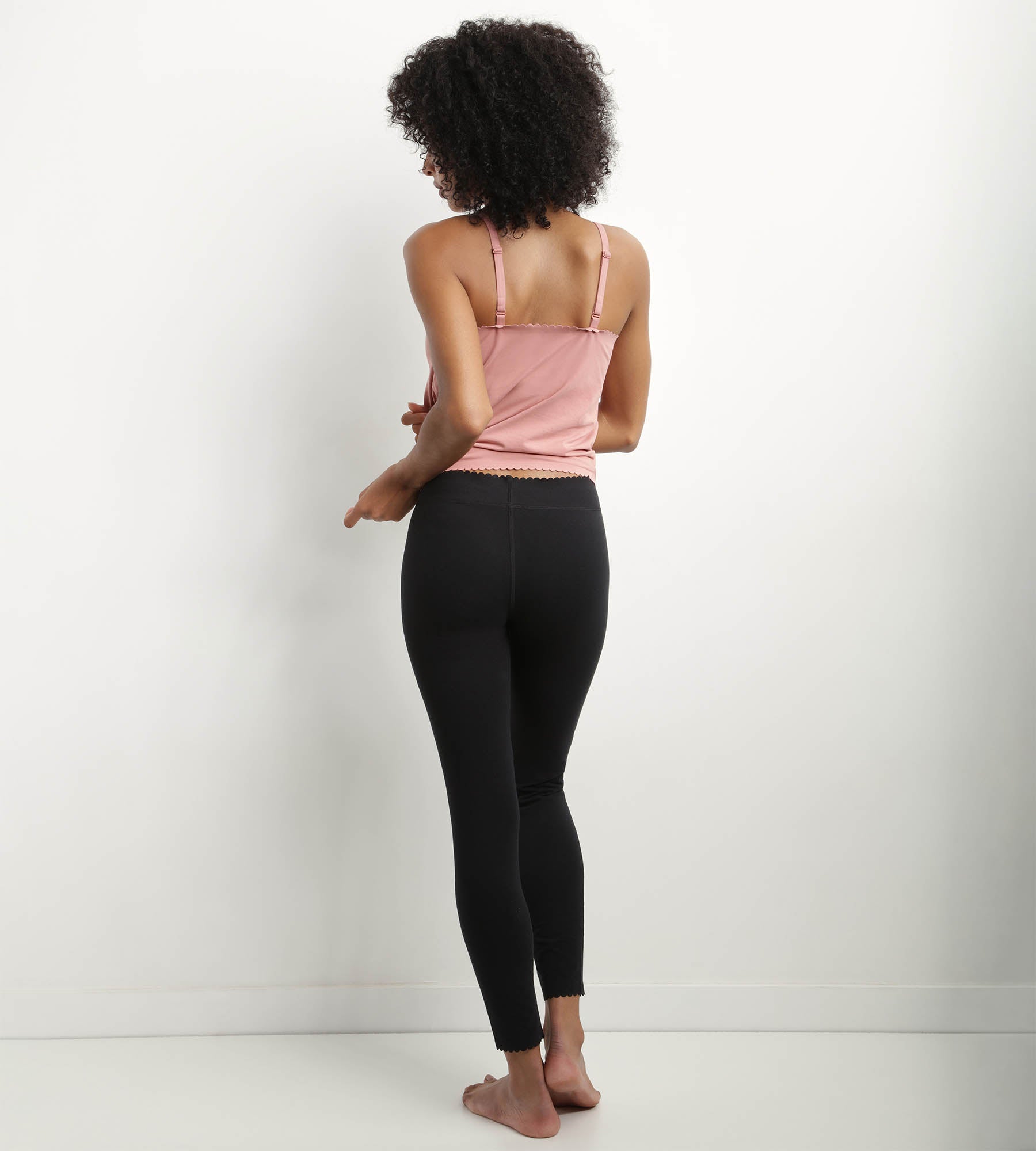 DIM Rosafarbenes Top aus Stretch-Baumwolle - Body Touch Easy