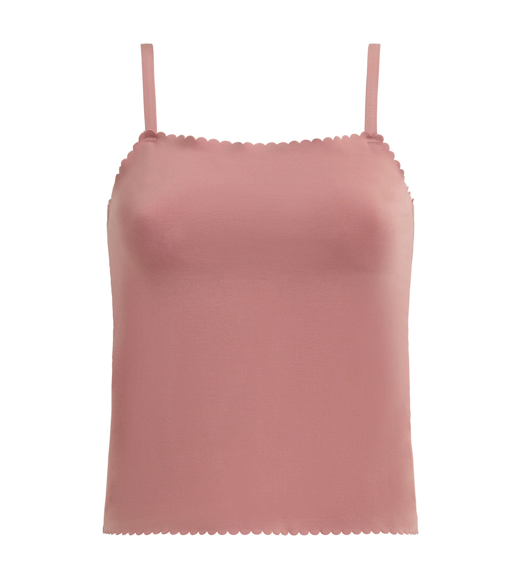 DIM Rosafarbenes Top aus Stretch-Baumwolle - Body Touch Easy