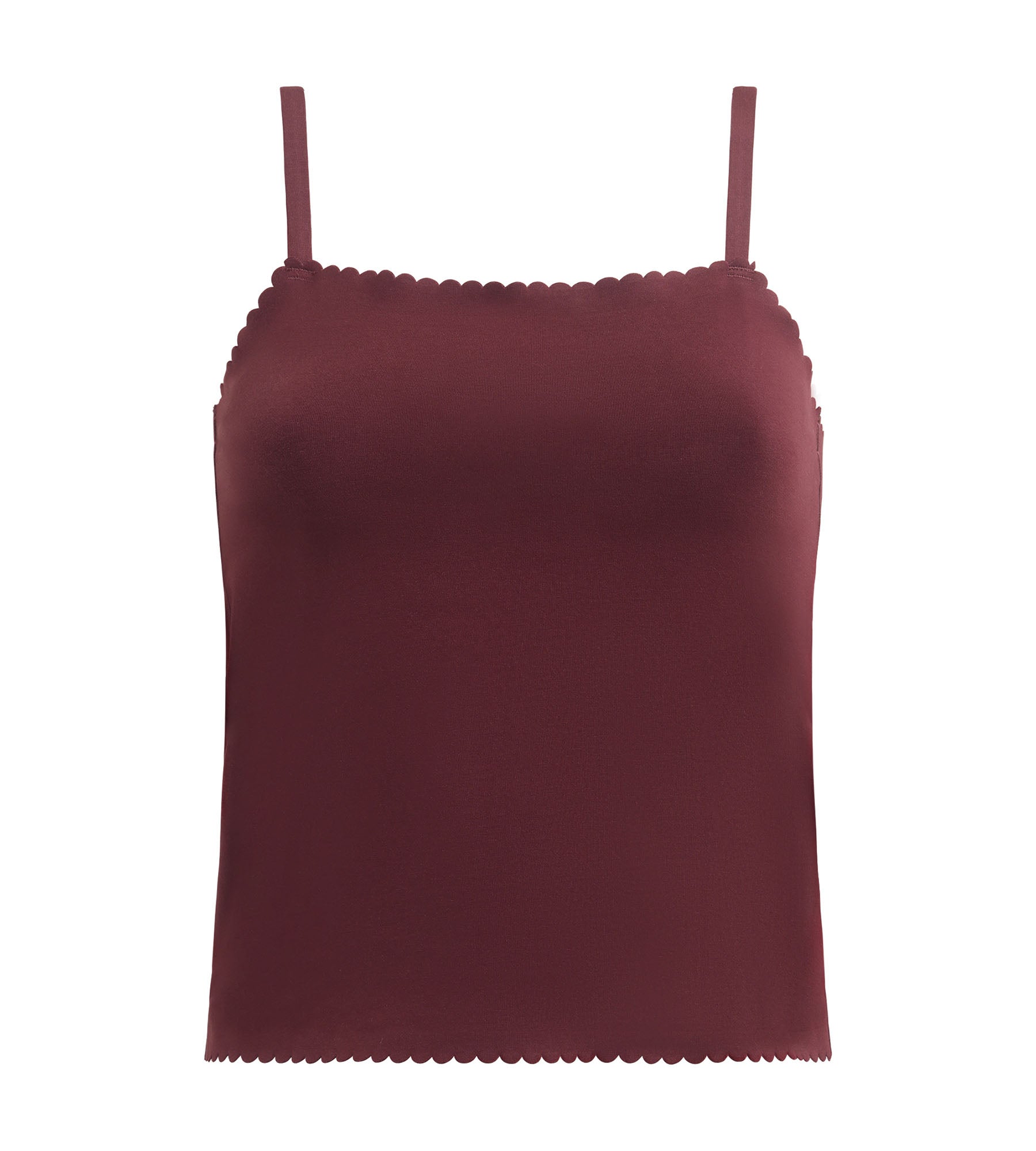 DIM Rubinrotes Top aus Stretch-Baumwolle - Body Touch Easy
