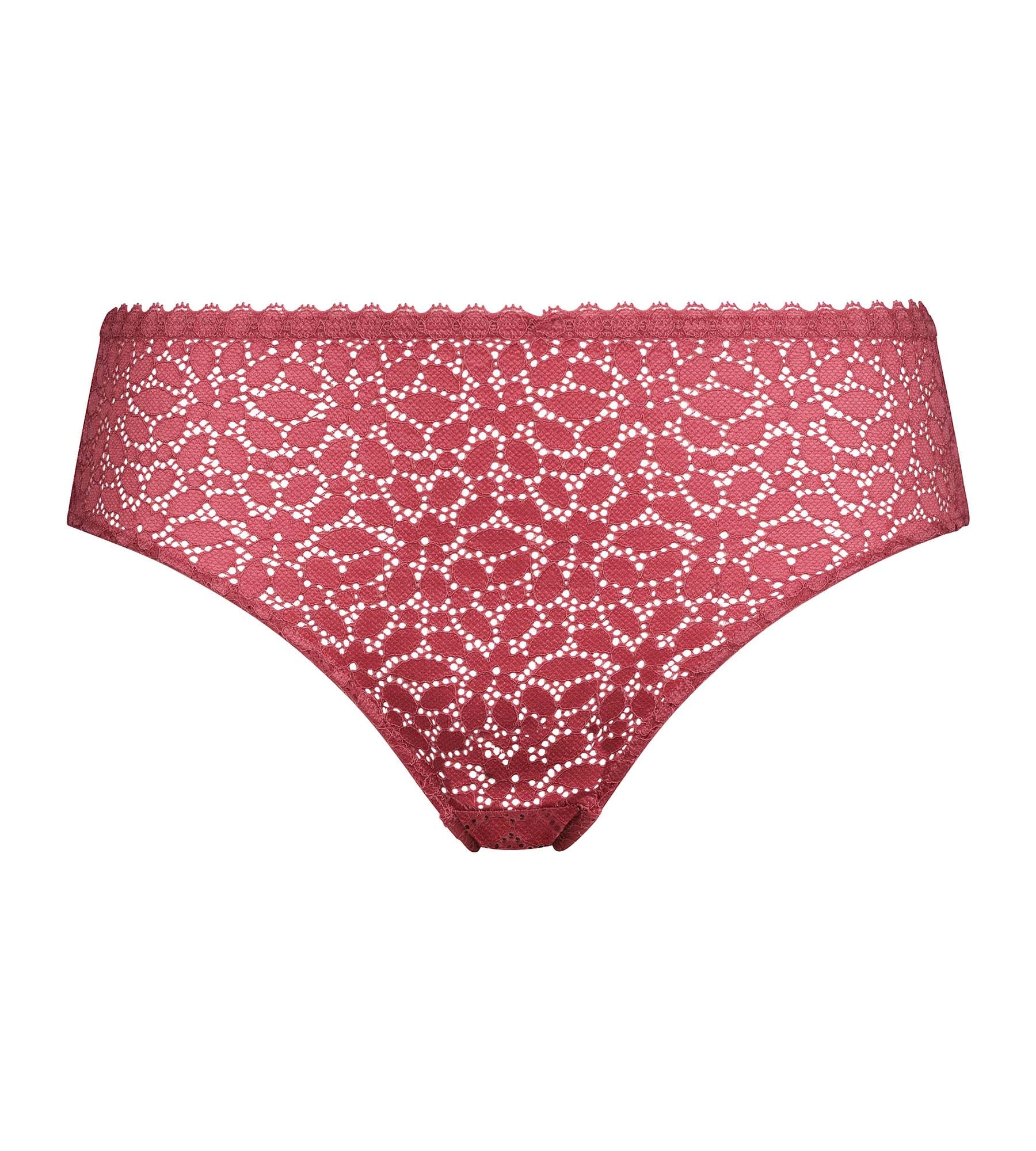 DIM Rosa Slip aus floraler Spitze Satin – Daily Dentelle