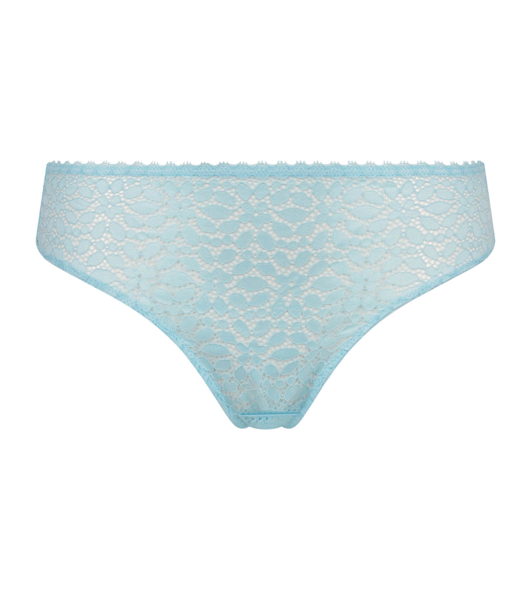 DIM Blauer Slip aus floraler Spitze Shirt – Daily Dentelle