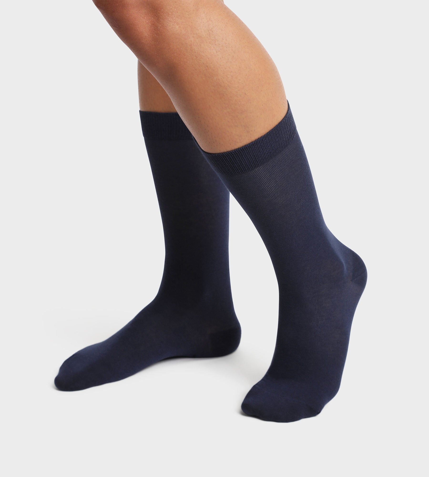 DIM 2er-Pack marineblaue Herrensocken aus Bio-Baumwolle - DIM Good