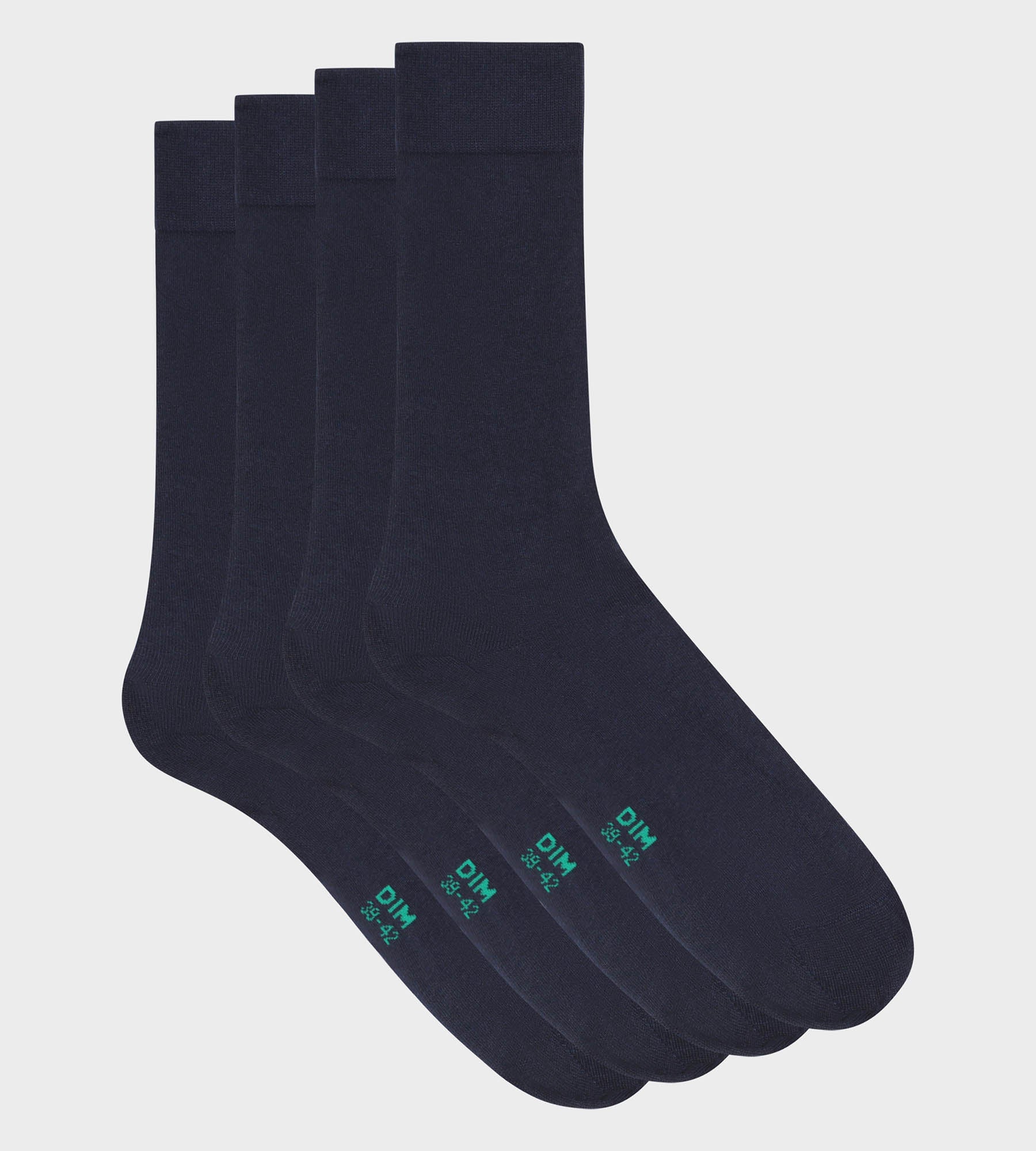 DIM 2er-Pack marineblaue Herrensocken aus Bio-Baumwolle - DIM Good