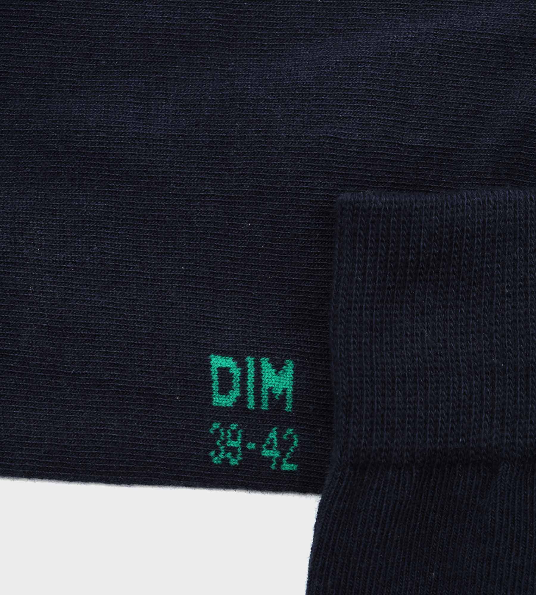 DIM 2er-Pack marineblaue Herrensocken aus Bio-Baumwolle - DIM Good