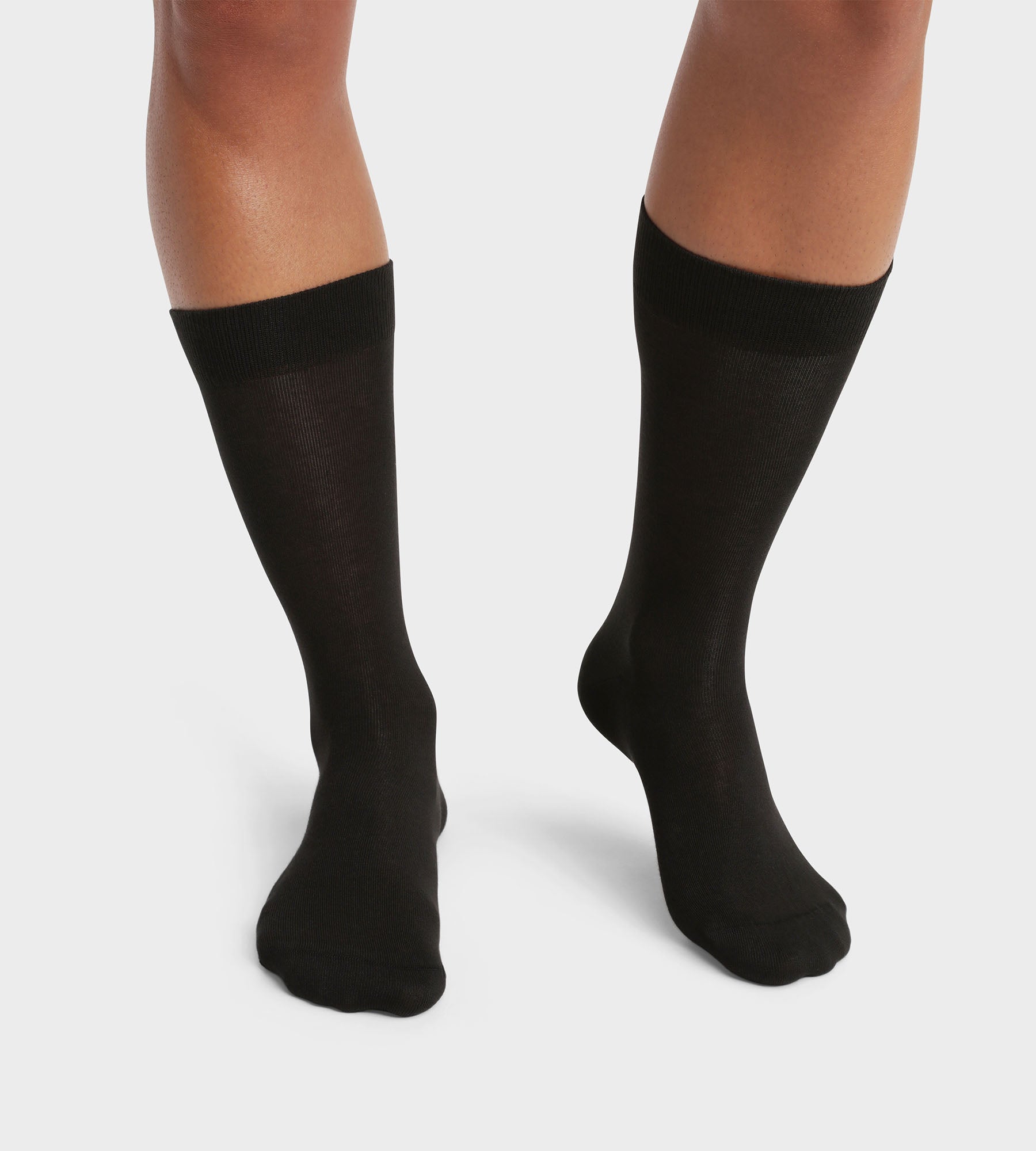DIM 2er-Pack schwarze Herrensocken aus Bio-Baumwolle - DIM Good
