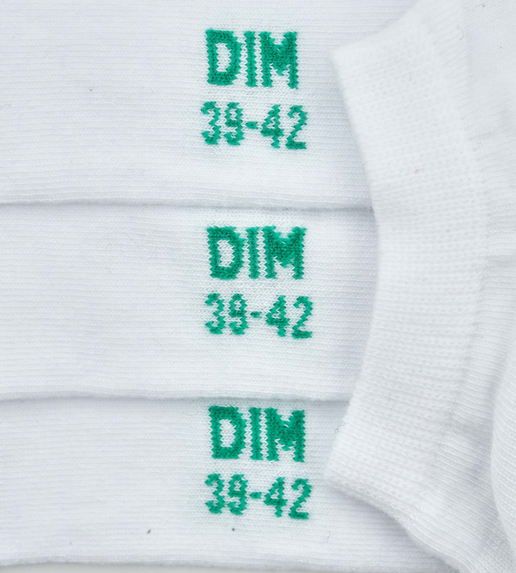 DIM 2er-Pack kurze weiße Herrensocken aus Bio-Baumwolle - DIM Good