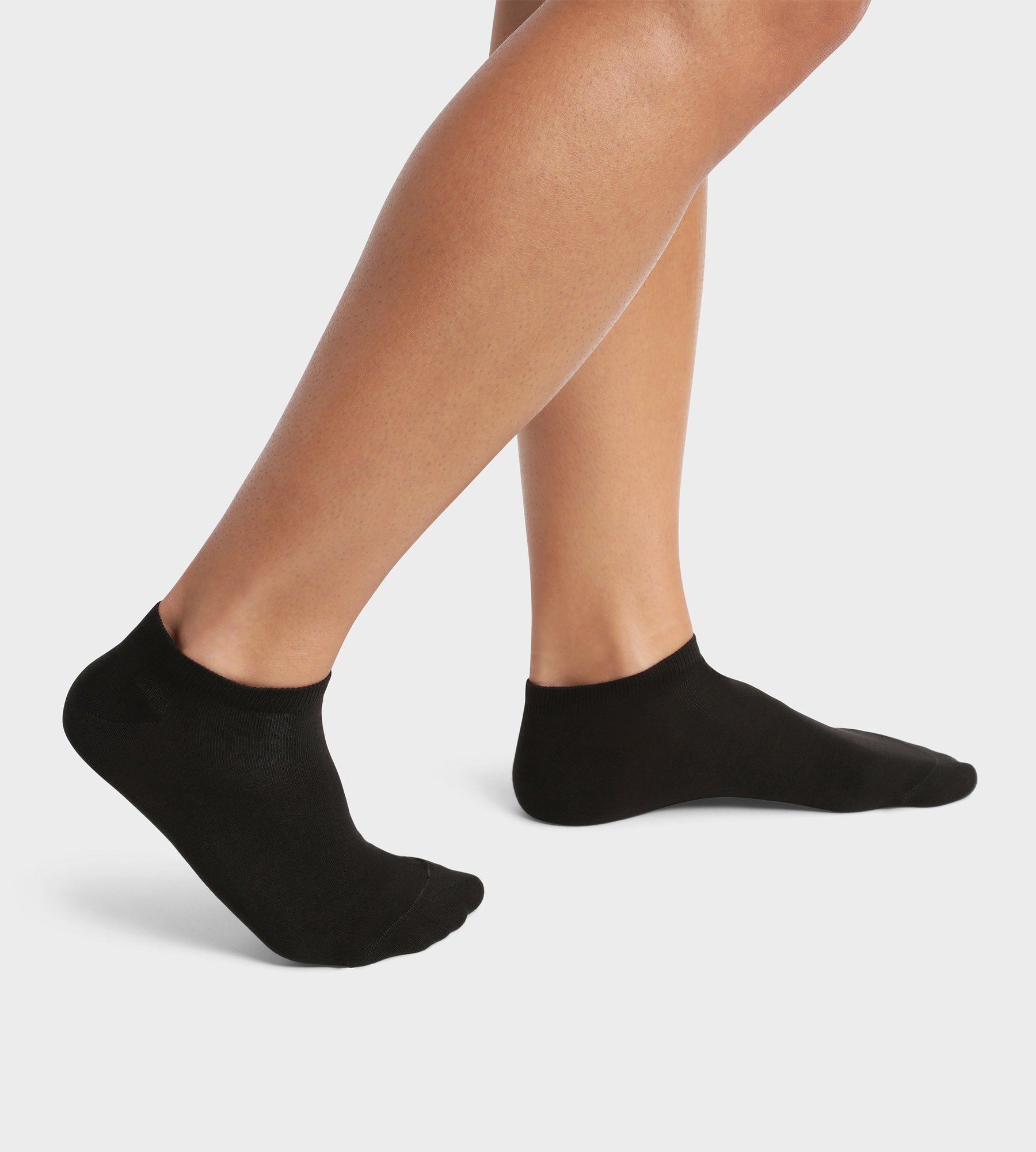 DIM 2er-Pack kurze schwarze Herrensocken aus Bio-Baumwolle - DIM Good