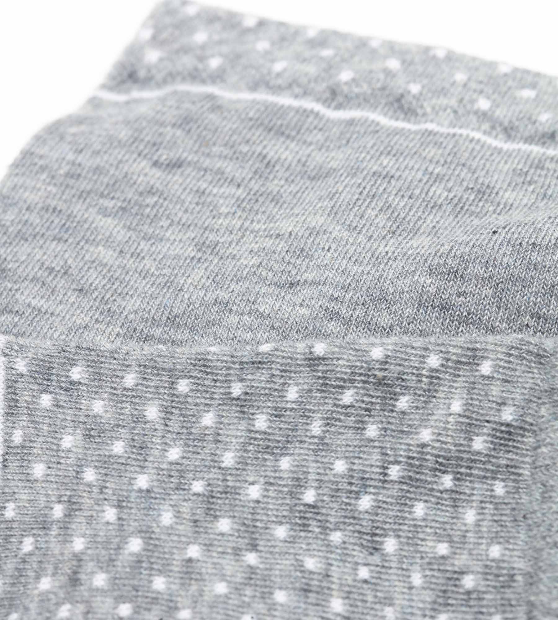 DIM 2er-Pack hellgraue gepunktete Damensocken aus Bio-Baumwolle - DIM Good