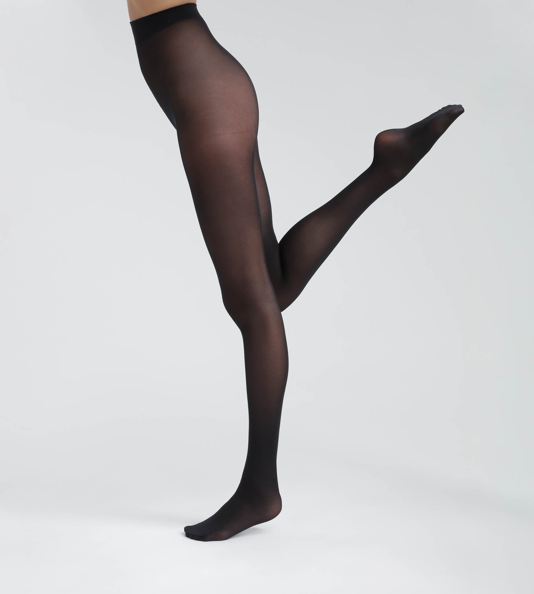 DIM Schwarze blickdichte Strumpfhose aus recyceltem Garn - DIM Good