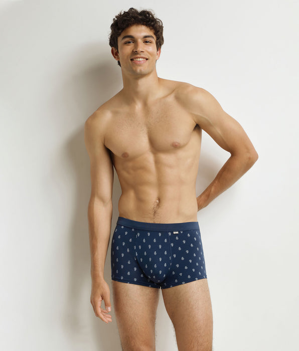DIM Herren-Boxershorts Schwarz Tropfenmuster Classic Cotton