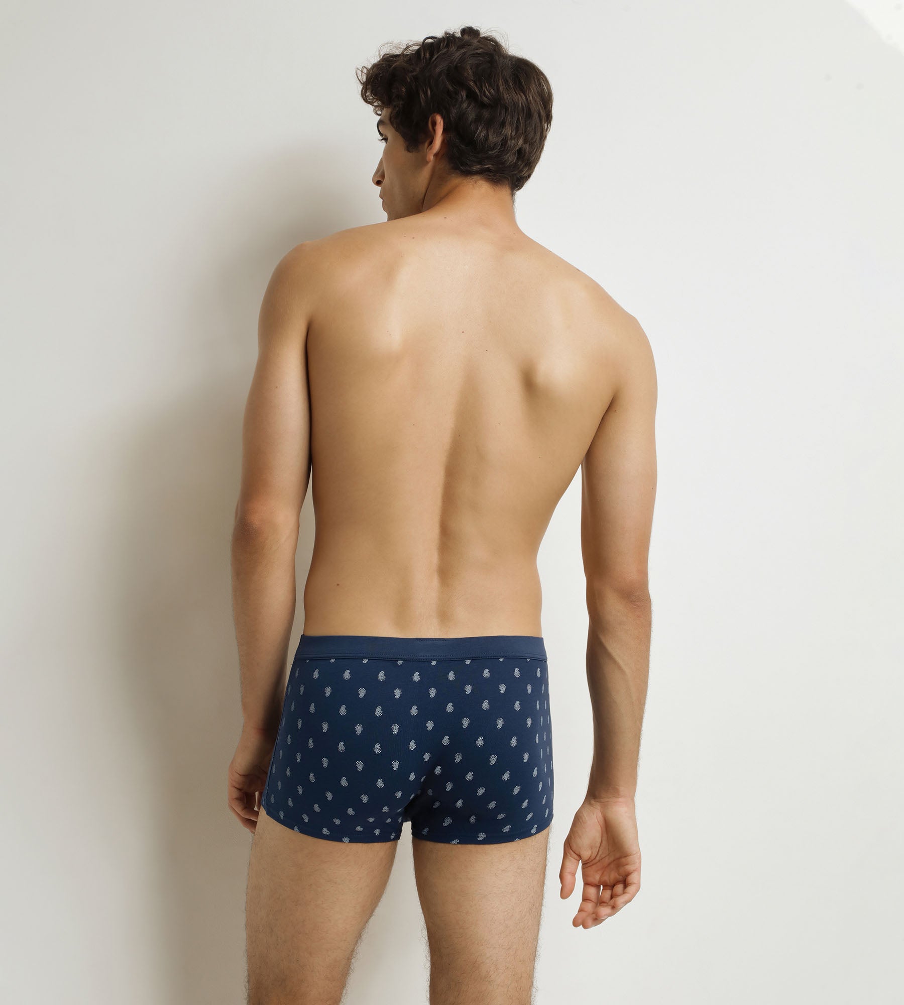 DIM Herren-Boxershorts Schwarz Tropfenmuster Classic Cotton