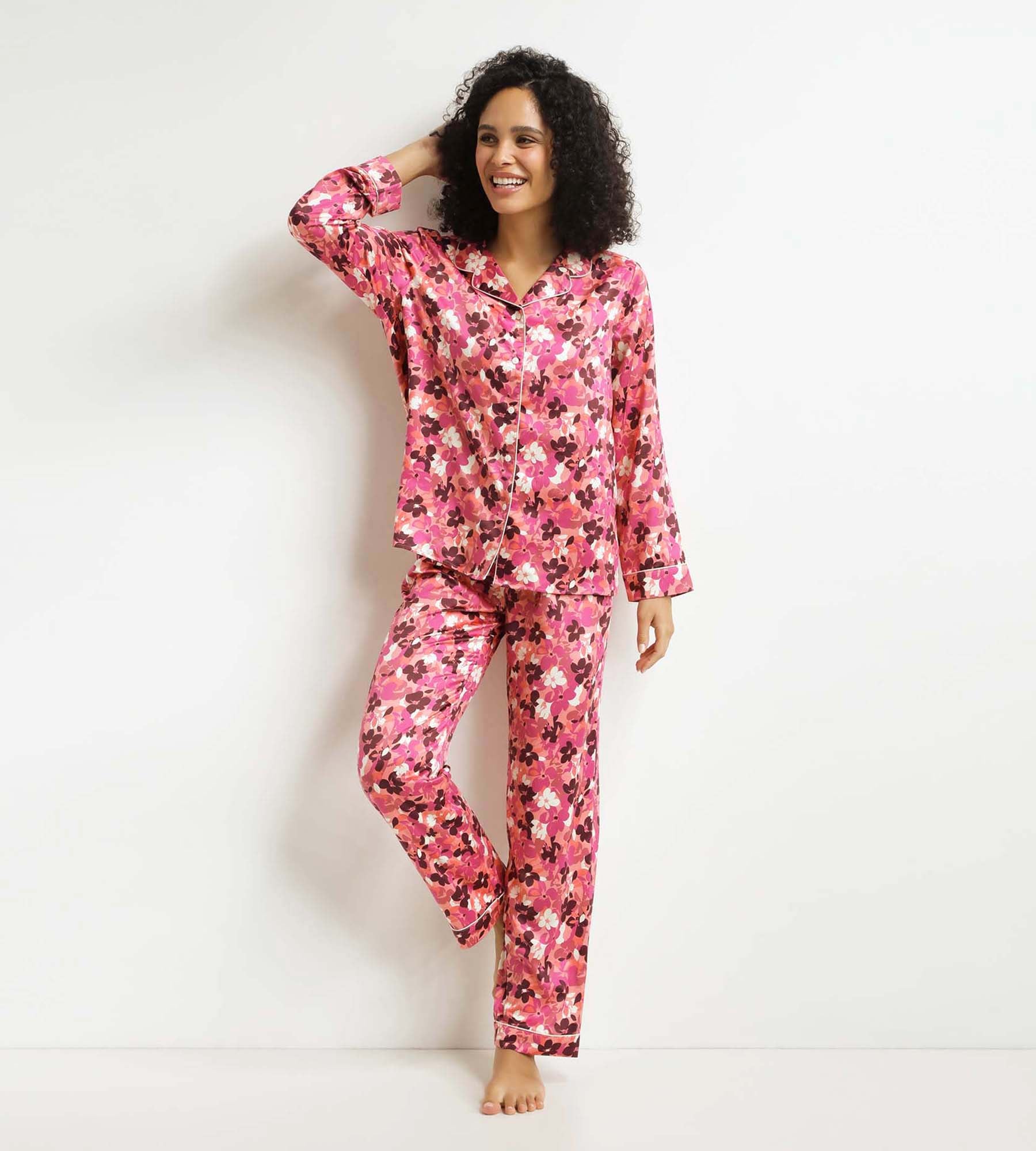 DIM Pyjama-Set für Frauen Feige mit Blumen Don't Disturb