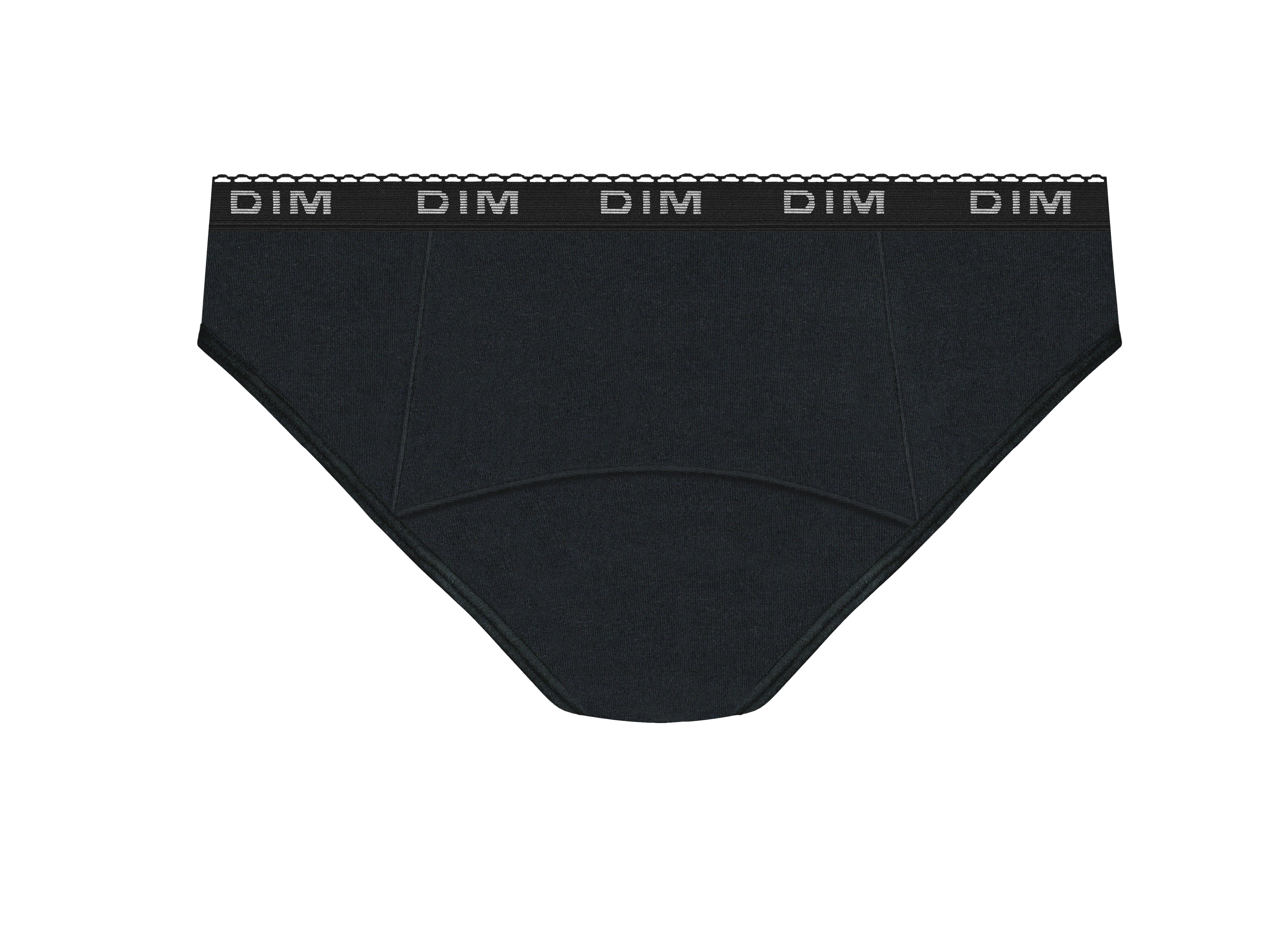 DIM 5er-Pack Socken aus schwarzer Baumwolle mit EcoDim-Aufklebern