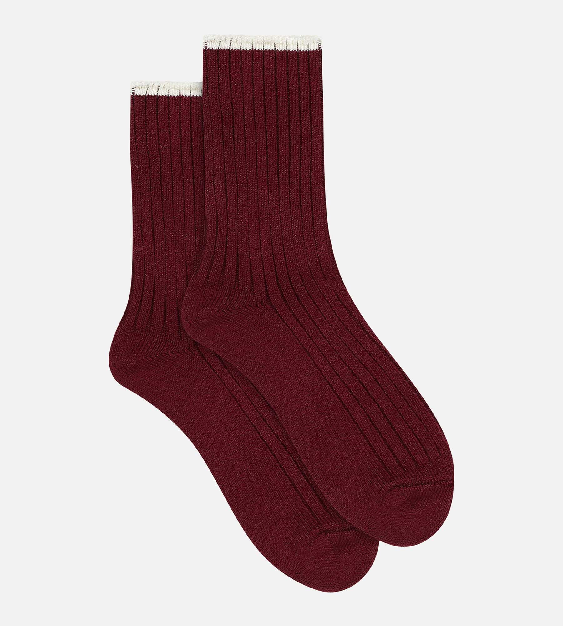 DIM Damensocken Feige gerippt Bambus